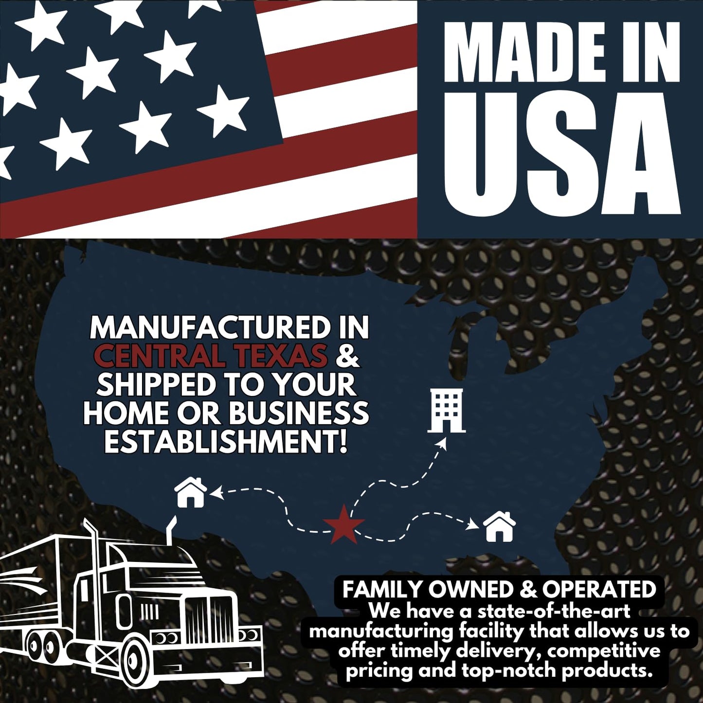 COATEDOUTDOORFURNITURE RFT-P-LBL Heavy Duty Round Trash Receptacle with Flat Top, Liner Included, 32 Gallon, Light Blue, Made in America