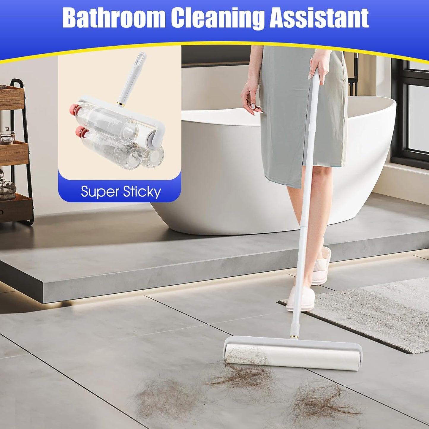 COBETE Large Extra Sticky Lint Roller Refills Pack of 5, 450 Sheets Replacement for Cobete Brand Large Lint Rollers