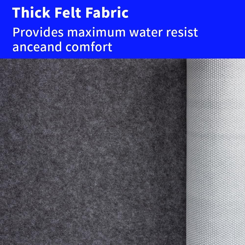 100% Waterproof Non-Slip Rug Pad 3x5 for Large Area Rugs Durable Felt Floor Protection pad for All Floors, Suitable for Cutting. Rug Pads Keep Rugs in Place and Provide Cushioning