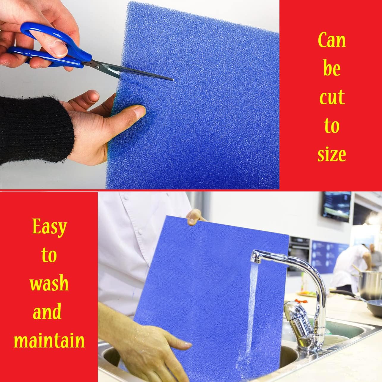 Dualplex® Fruit & Veggie Life Extender Liner for Fridge Refrigerator Drawers, 12x15 Inches (4 Pack) – Extends The Life of Your Produce & Prevents Spoilage (Blue)