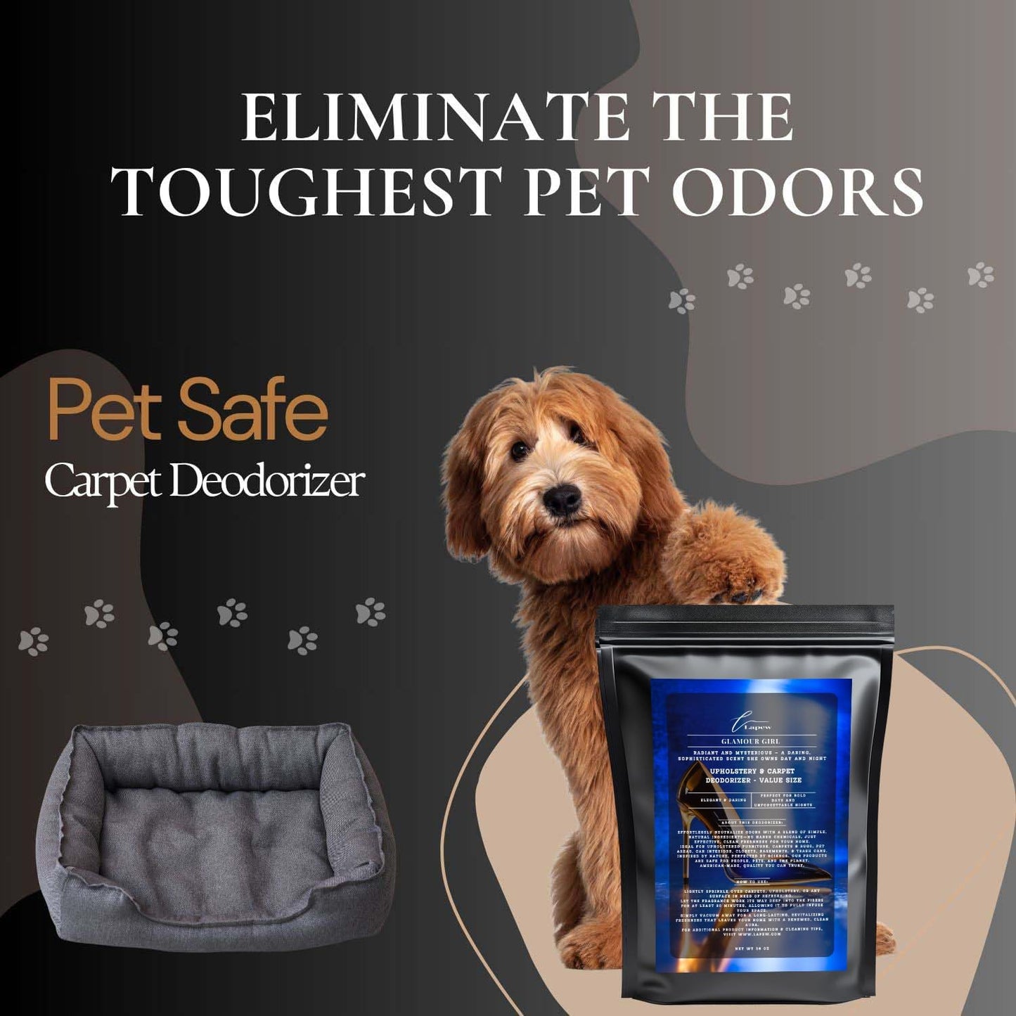 Glamour Girl Carpet Freshener Powder Value Size 36 oz | Powerful Odor Eliminator for Home | Upholstery Deodorizer | Carpet Deodorizer | Cat Litter Box | Good Girl Fragrance