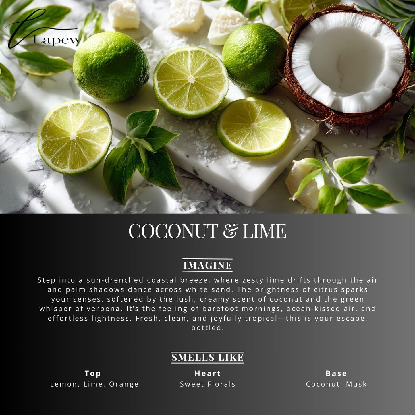 Coconut & Lime Carpet Freshener Powder: Powerful Odor Eliminator for Home, Upholstery Deodorizer, Carpet Deodorizer, Pet Urine, Cat Litter Box - Coconut Lime Verbena Fragrance