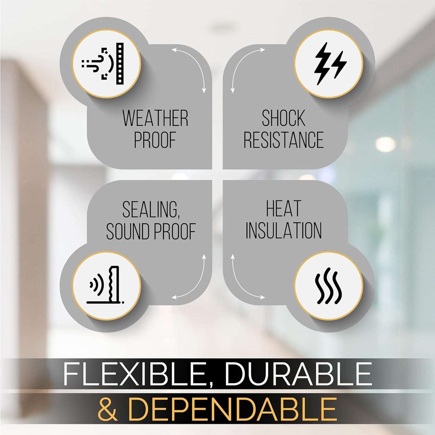 High Density Foam Weather Stripping Door Seal Strip Insulation Tape Roll for Insulating Door Frame, Window, Air Conditioner | Self Adhesive Sealing Weatherstrip (Black, 1 in 3/4 in x 13 Ft)