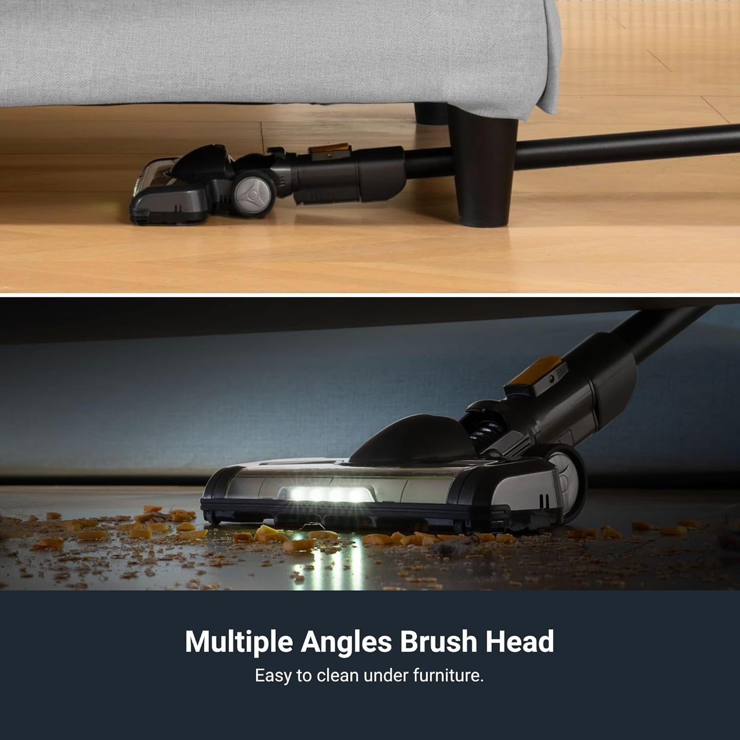 Eureka RapidClean Pro Cordless Vacuum Cleaner for Hard Floors, Lightweight Stick Vacuum LED Headlights, Convenient Stick and Handheld Vac, Green, NEC285GR