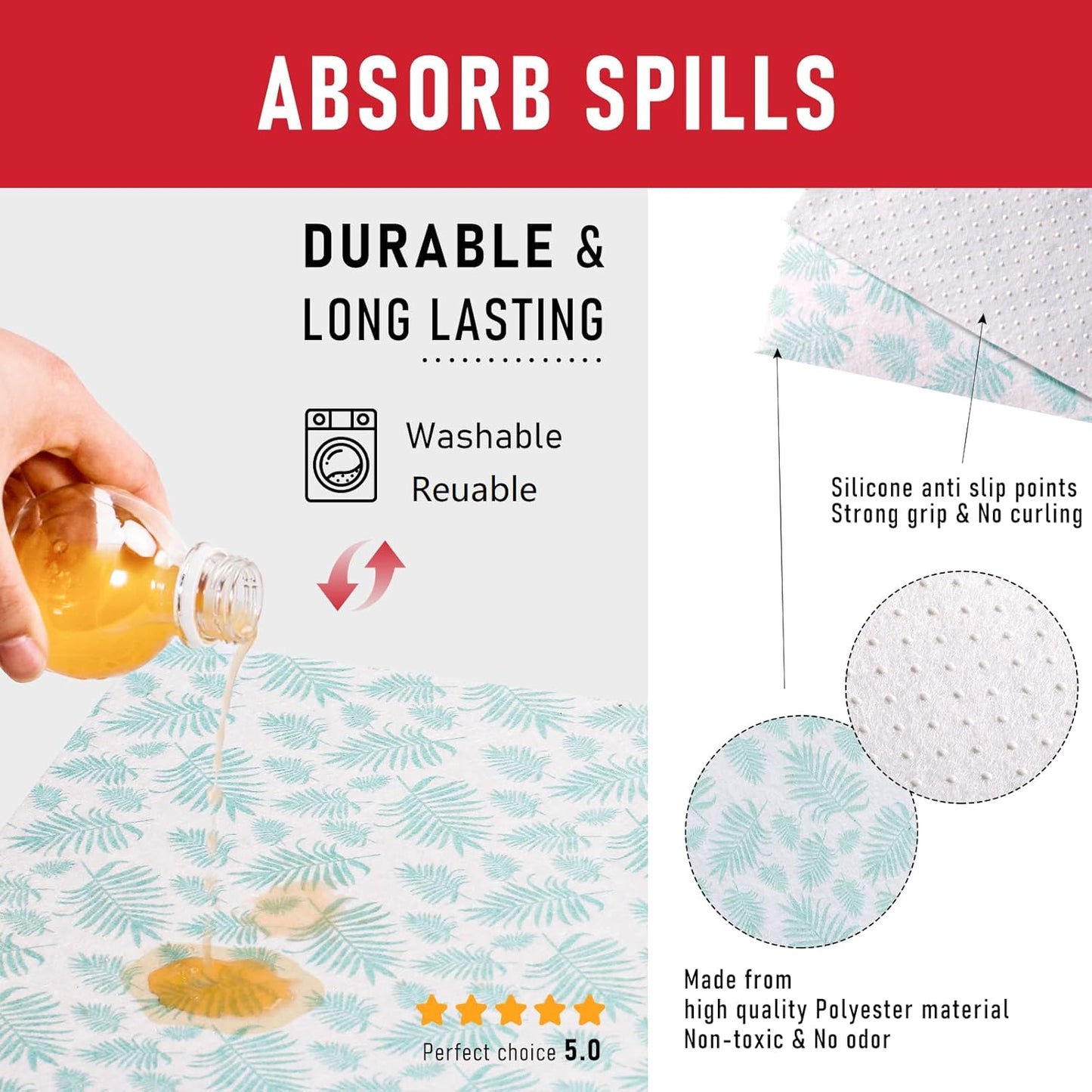 Cooyes 12 Pack Refrigerator Shelf Liners for French Door Fridge, 17.7" × 36" Extra Large, Non-Slip Fridge Mats Machine Washable, Refrigerator Drawer Liner for Glass Shelves Kitchen Cabinet