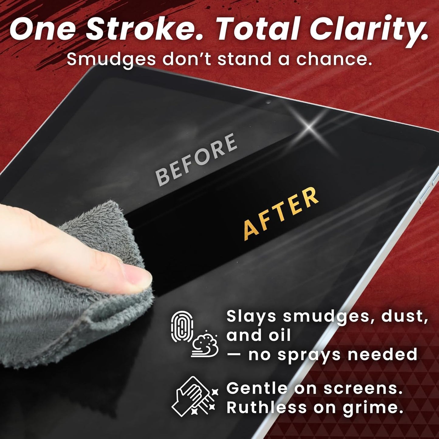 BELLEMOND「Samurai Cloth」Japanese Microfiber Cleaning Cloth | Washable, Reusable, Lint Free Cloth for Phones, Laptops, Lenses, Screens & Electronics | Made in Japan | Medium | 2 Pack