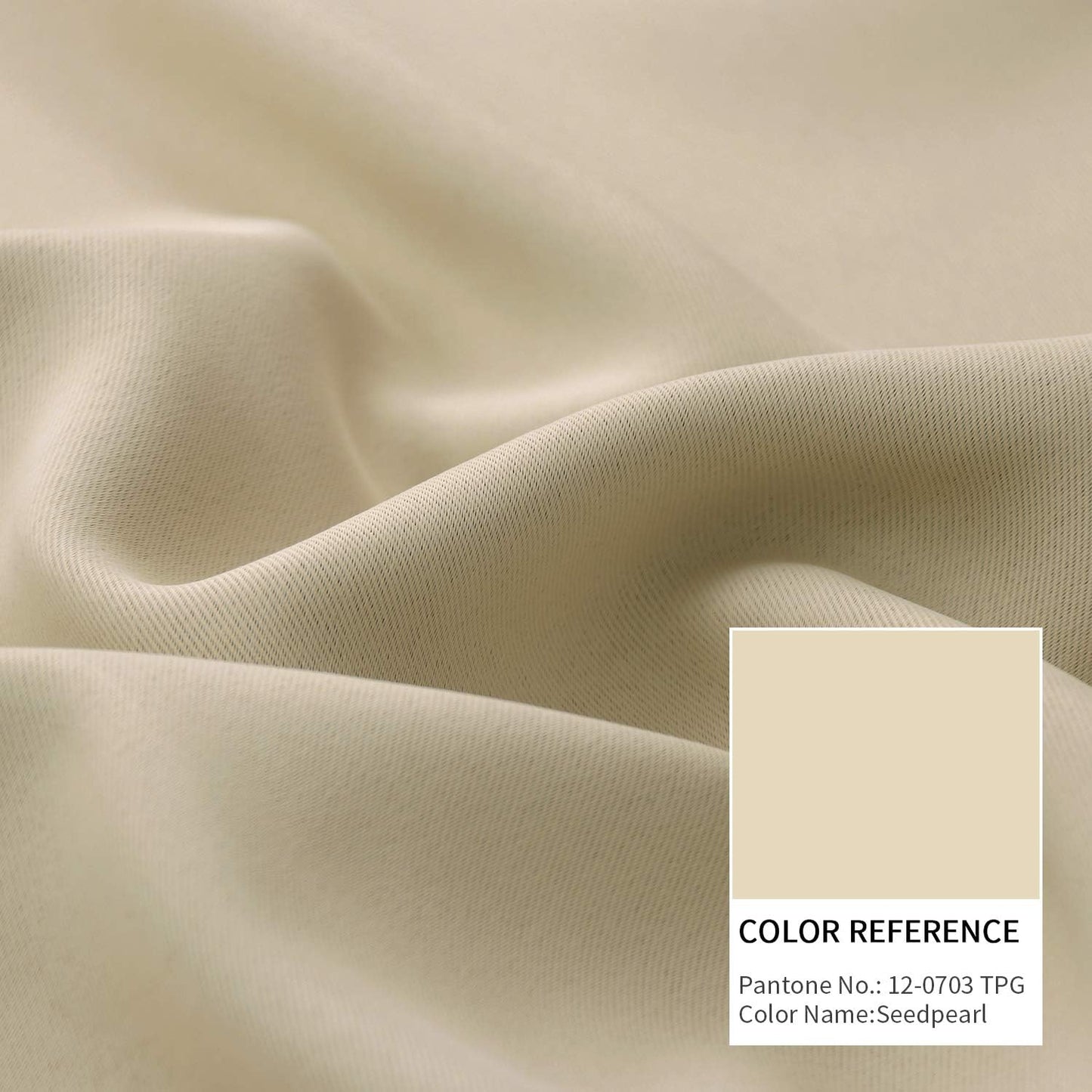 BGment Rod Pocket Blackout Curtains 54 Inches Length for Bedroom - Thermal Insulated Room Darkening Window Drapes for Living Room Kitchen, 42 x 54 Inch, 2 Panels, Beige