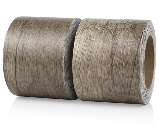 BOMEI PACK Wood Grain Repair Tape,Self Adhesive Repair Patch for Furniture, Floors, Cabinets, Windows, Doors, RV, Home Decor and DIY Projects (2, Grey Coffee)