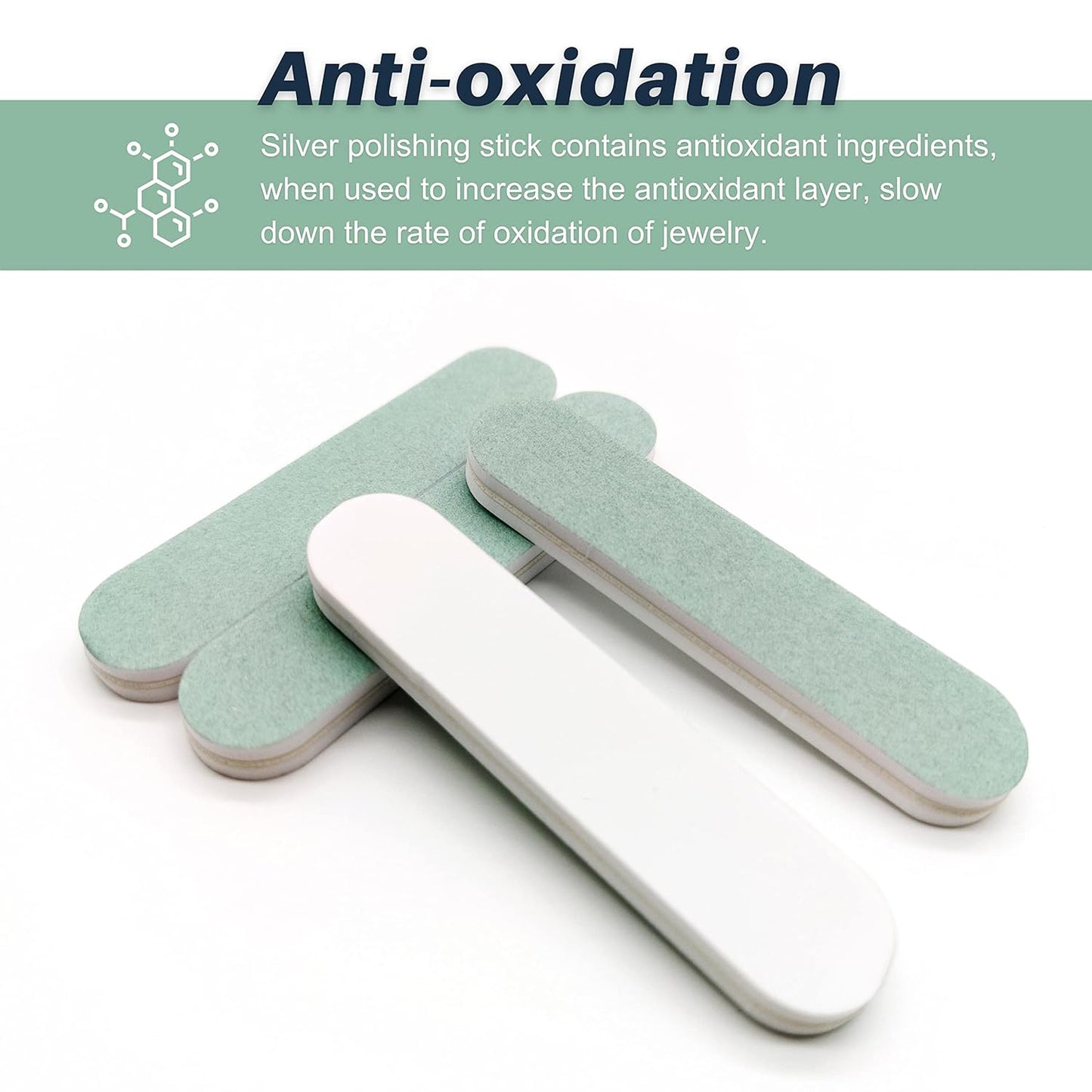 CATIFLIN 20pcs Scratch Removal Silver Polish Sticks, Double-Sided Sanding Sticks, Polishing Sticks for Gold, Rose Gold, Copper, Brass, Alloy and Other Jewelry, Watches, Cell Phones (3.54", 9cm)