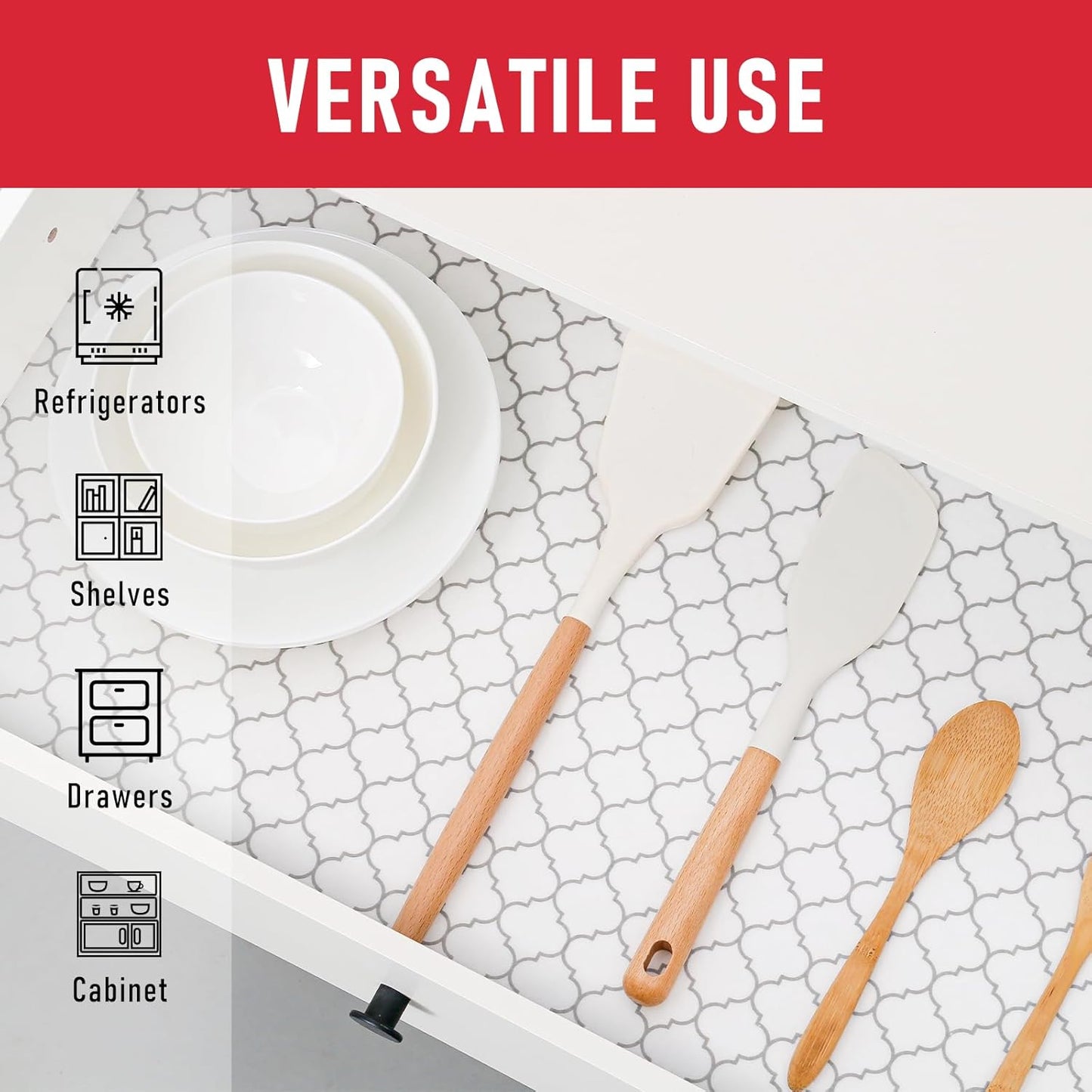 Cooyes 12 Pack Refrigerator Liners, Non Slip Fridge Mats Washable, Refrigerator Shelf Liner for Glass Shelves and Drawers, Keep Produce Fresh Longer, 12" × 24"