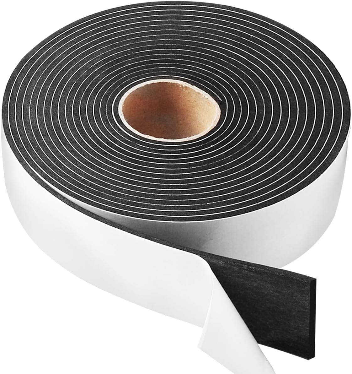 High Density Foam Tape,2 Inch Wide x 1/8 Inch Thick Door Insulation Tape,Adhesive Weather Stripping for Doors Window,Foam Seal Proofing Tape,33 Feet Long