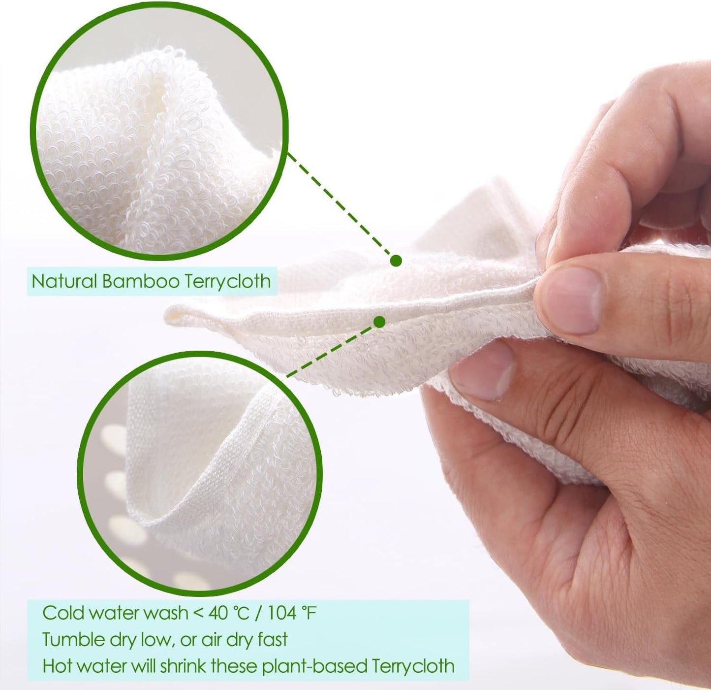 JEFFSUN Dish Cloths 12 Pack, 10x14 inch Small Kitchen Washcloths, Lint Free Fast Dry Reusable Cleaning Cloth, Ultra Soft & Scratch Free Terry Dish Rag, Easy to Rinse Multicolor Dishcloths