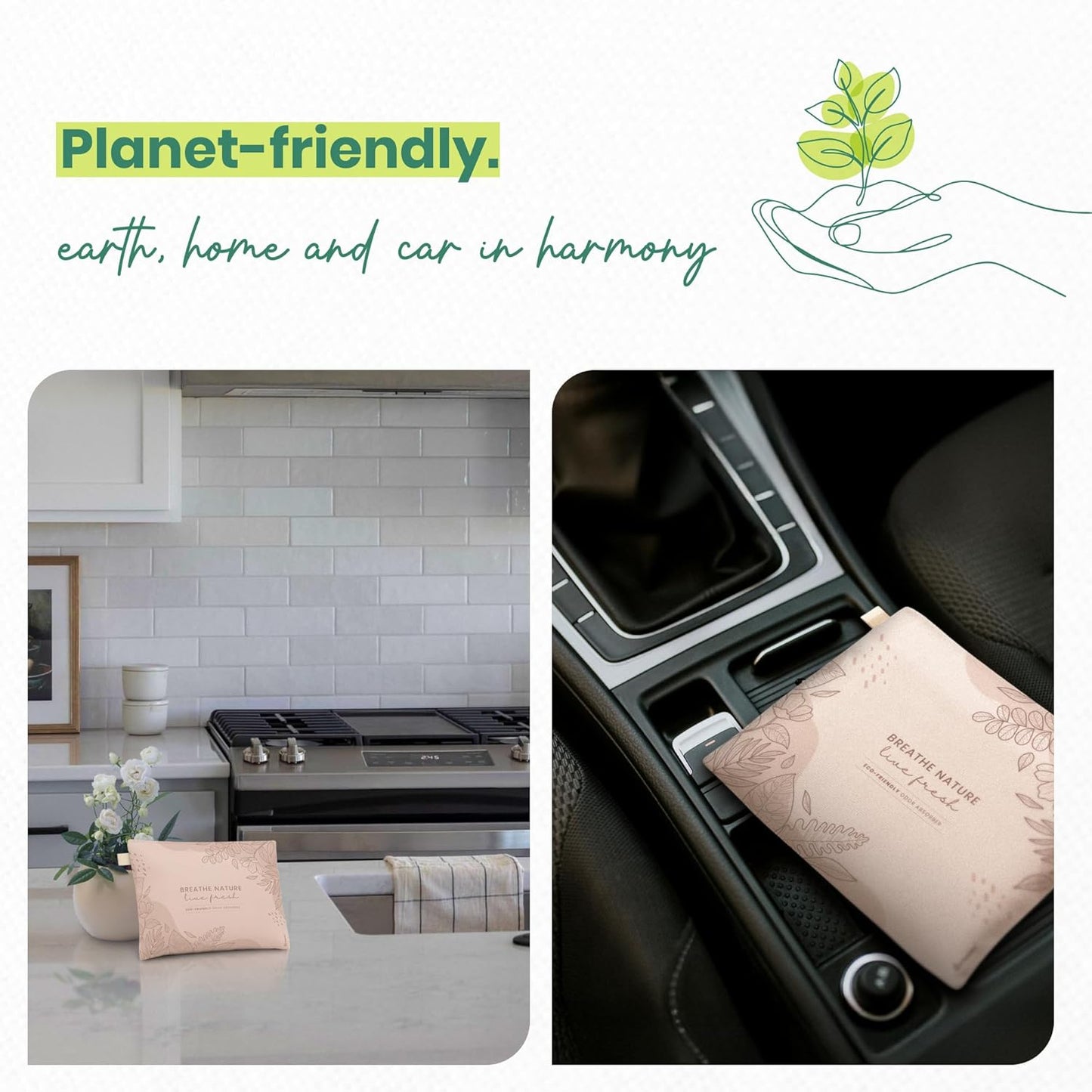 Roonin Activated Charcoal Odor Absorber - Bamboo Charcoal Air Purifying Bag - Activated Charcoal Bags Odor Absorber Packets - Home Deodorizer Odor Eliminator (4-pack)