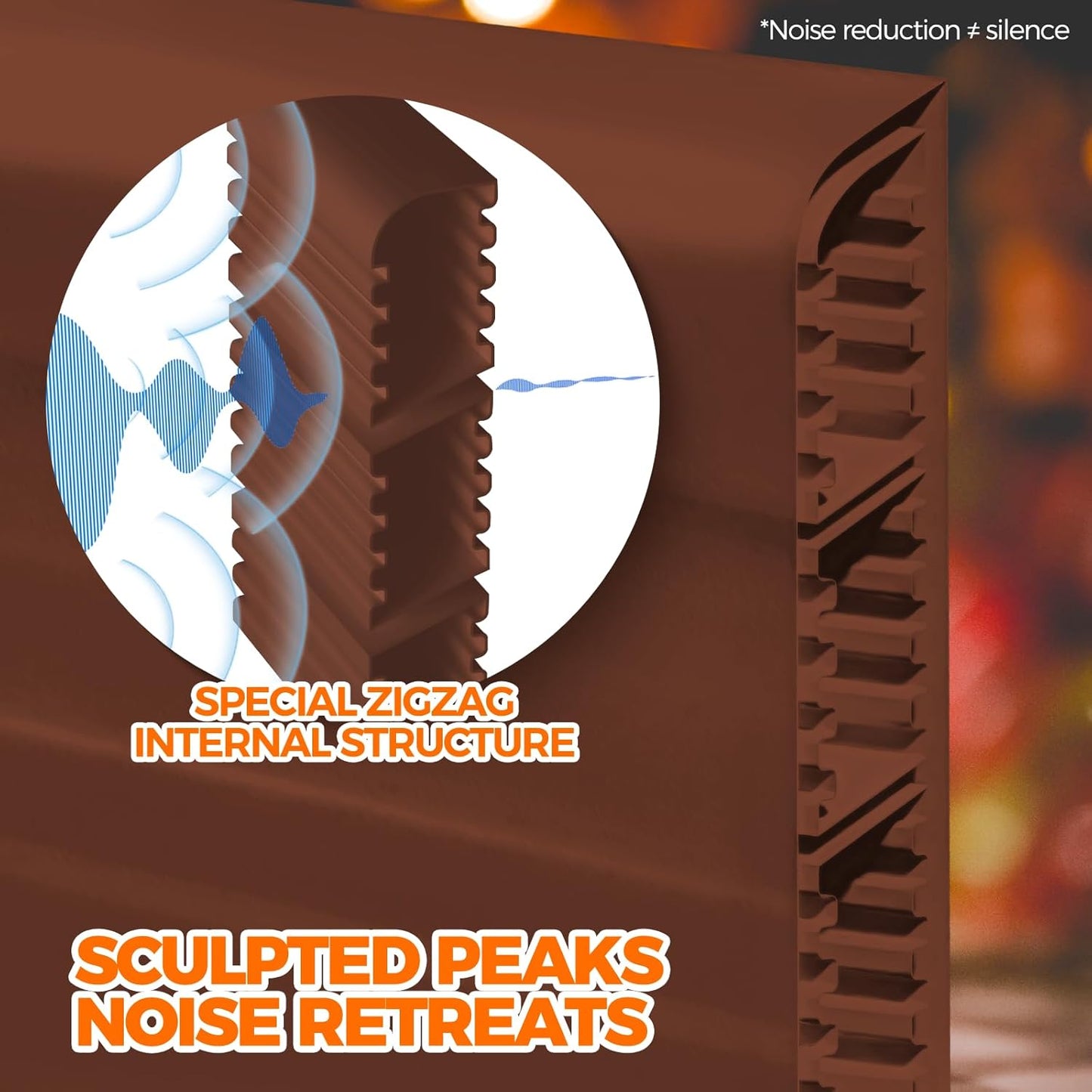 Holikme Door Draft Stopper Under Door Draft Blocker Insulator Doors Sweep Weather Stripping Noise Stopper Strong Adhesive, Brown