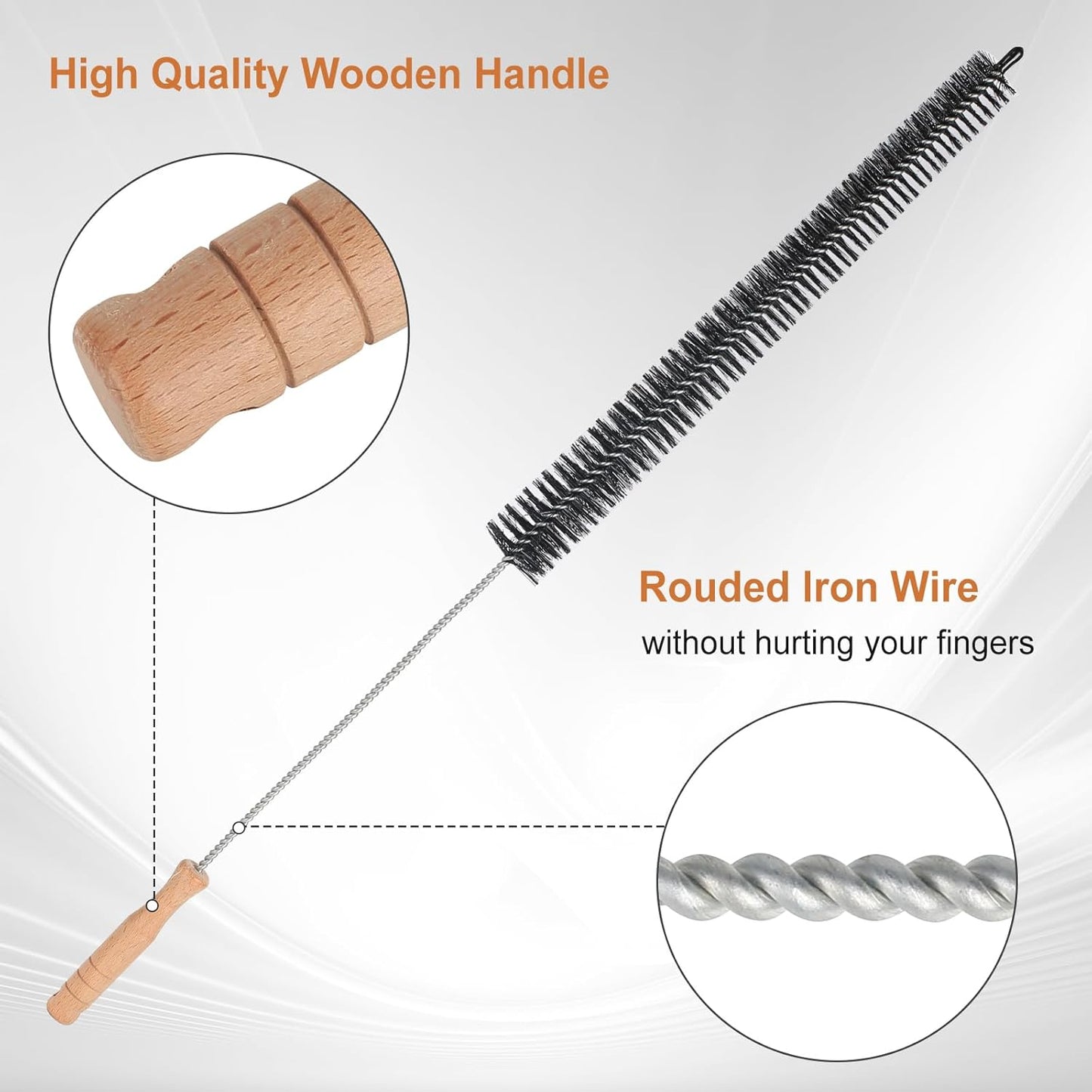 Dryer Cleaner Vent Brush - 70cm or 75cm Long Flexible Dryer Vent Cleaner & Refrigerator Condenser Coil Brush Long Flexible Refrigerator Coil Cleaning Brush (Long Brush)