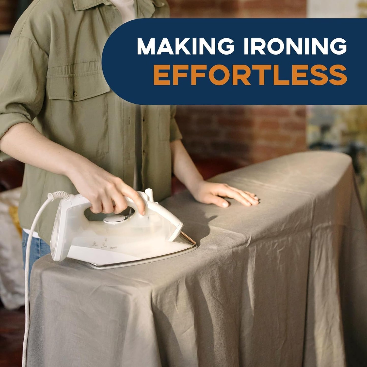 Ironing Board Full Size, RAINHOL 54"x13" Heavy Duty Compact Ironing Board with Iron Rest, Heat Resistant Cover with Ultra Thick Padding, Height Adjustable Sturdy Iron Stand, Black