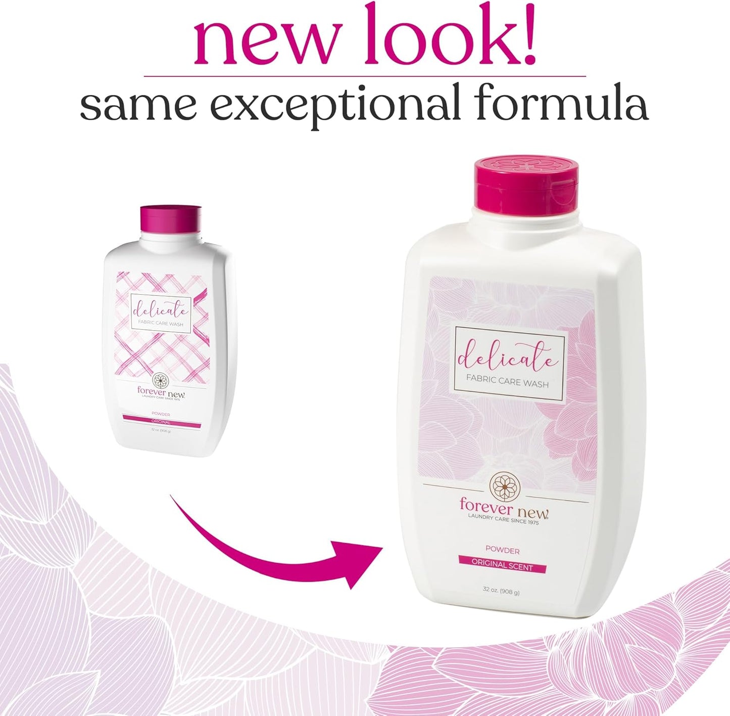 FOREVER NEW Granular Detergent Powder - Delicate Laundry Care Wash - Original Scented, 32 Oz