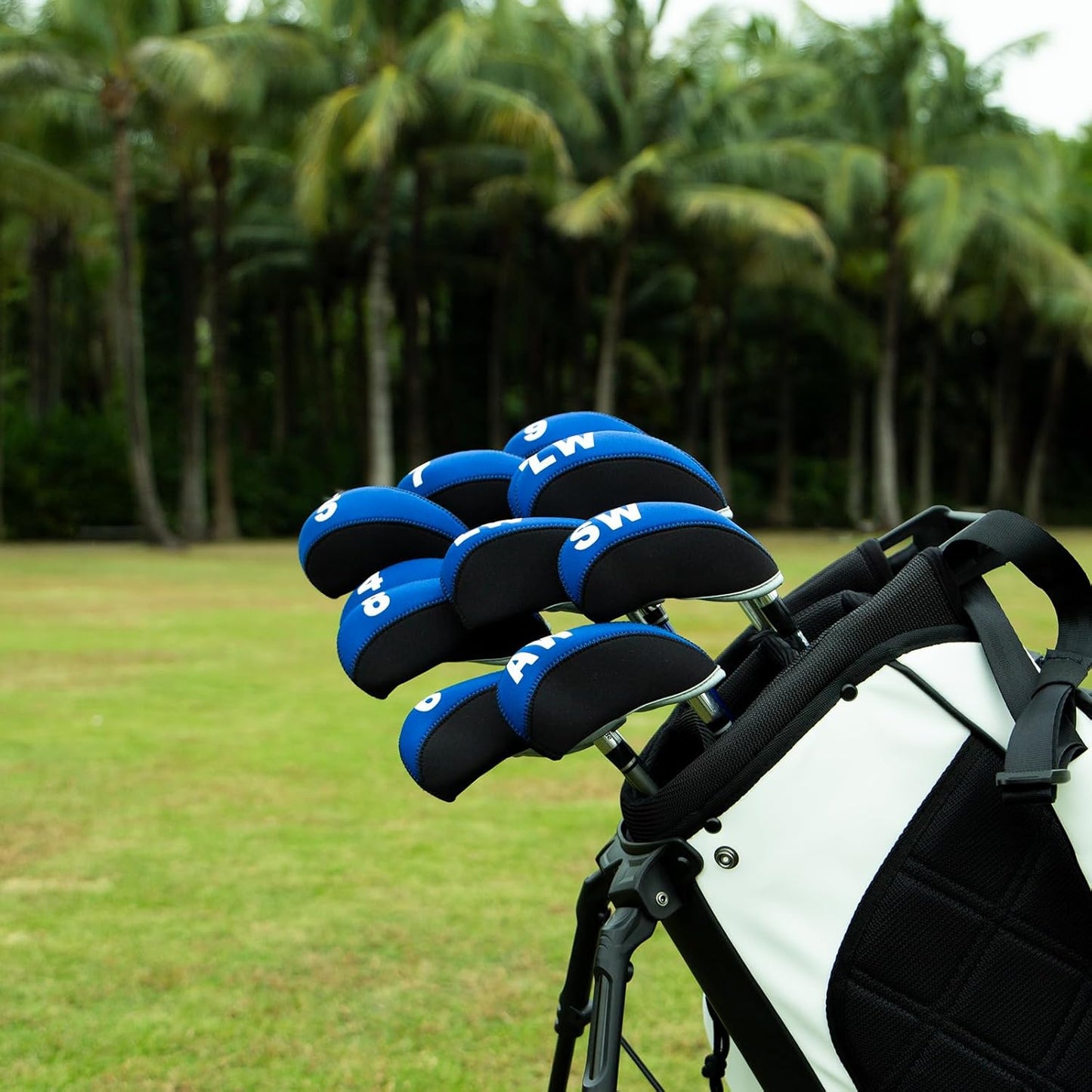 Golf Iron Covers for Golf Clubs Neoprene Golf Iron Cover Set 11pcs/10pcs Golf Iron Headcovers Golf Club Head Covers Fit All Brands