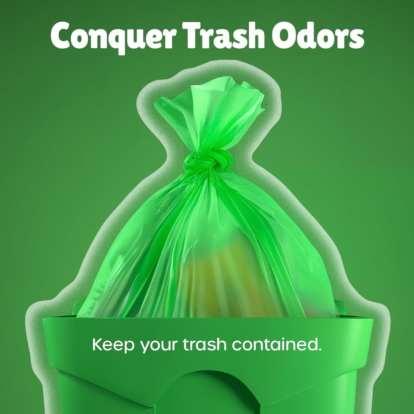 FORID Small Garbage Bags - 5 Gallon, Trash Can Liner for Home, Office, Bathroom, Bedroom, Waste Bin (5 Colors 150 Bags) - Durable & Thick Trash Bag Multi Colored