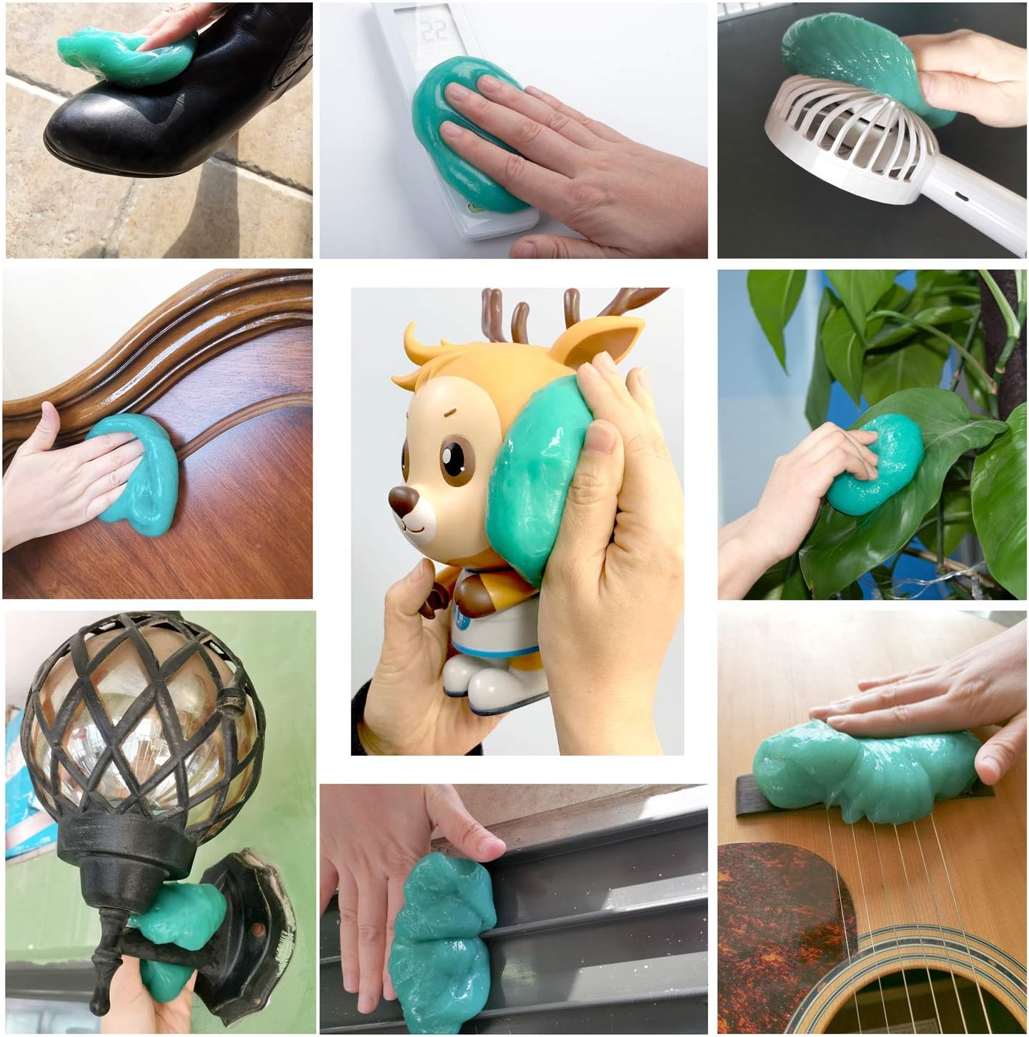 ASFSKY Keyboard Cleaning Gel Keyboard Cleaner Adheres to Dust and Debris in The Crevices of The Keyboard, Also Suitable for Car Interior Cleaning, Office Cleaning, Electronics Cleaning