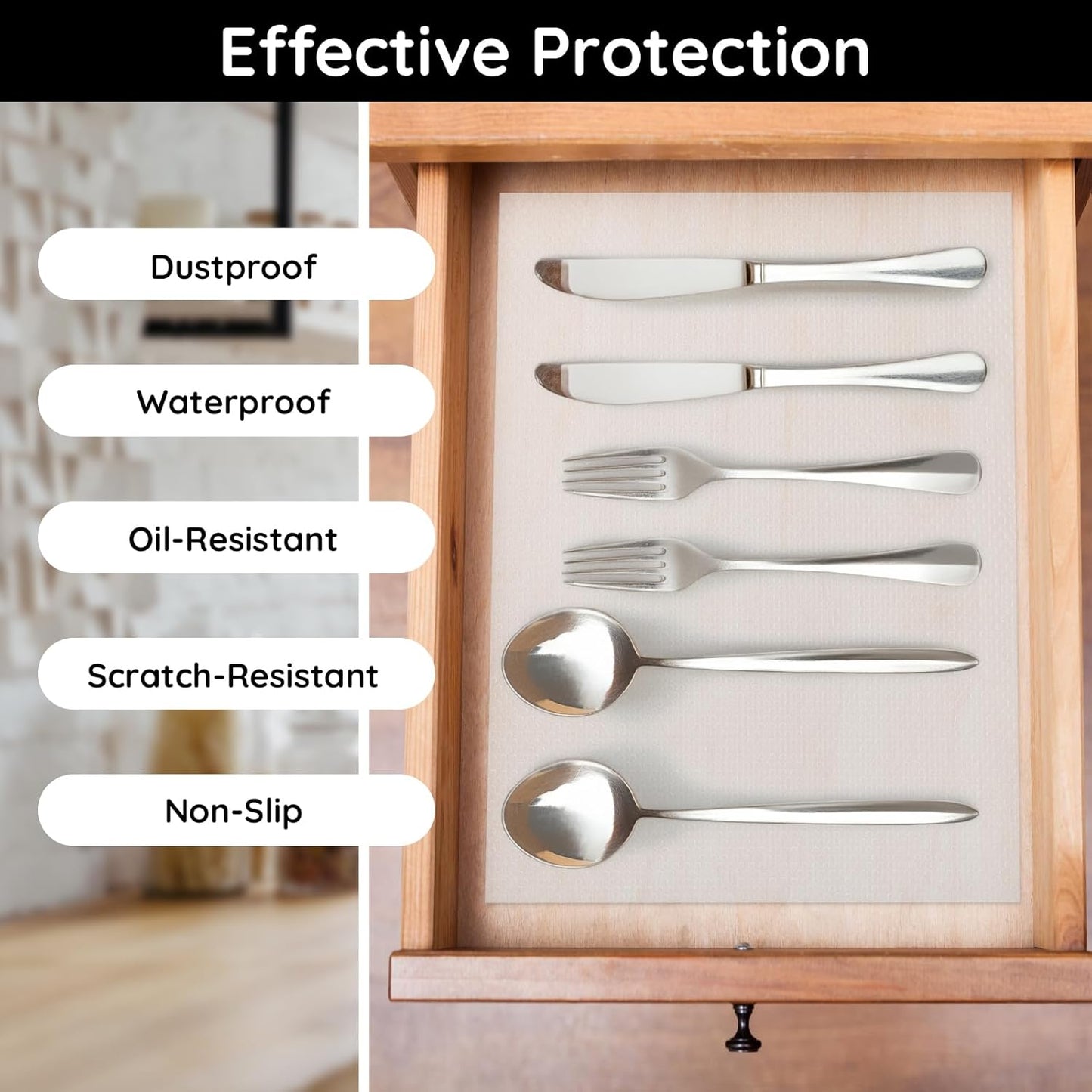 Drawer Liner, 11.8" W x 197" L x 0.03" T, Shelf Liner Non Adhesive, Non Slip for Home and Kitchen Shelf, Drawer, Cabinet, Refrigerator, Dresser, Cupboard, RV (Polka Dot)