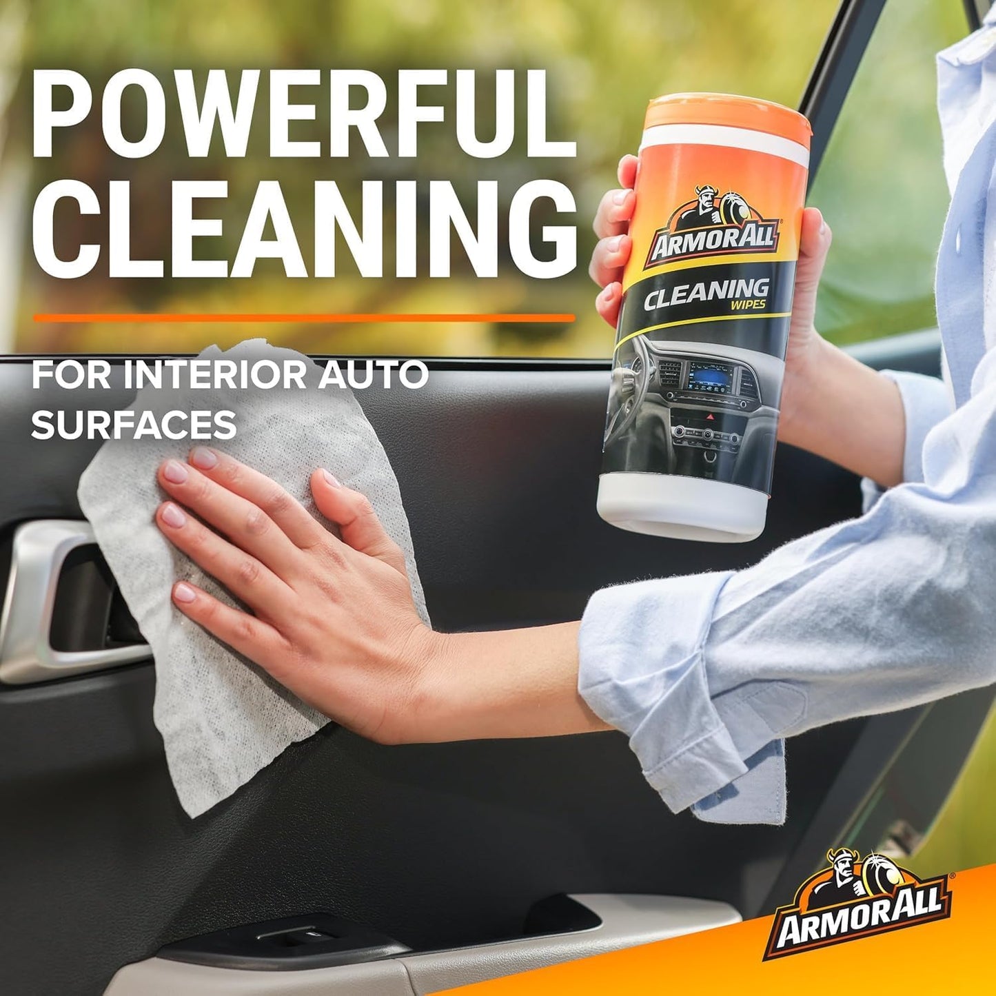 Armor All Car Cleaning Wipes for Interior and Car Exterior, 90 Wipes Each (Pack of 6)