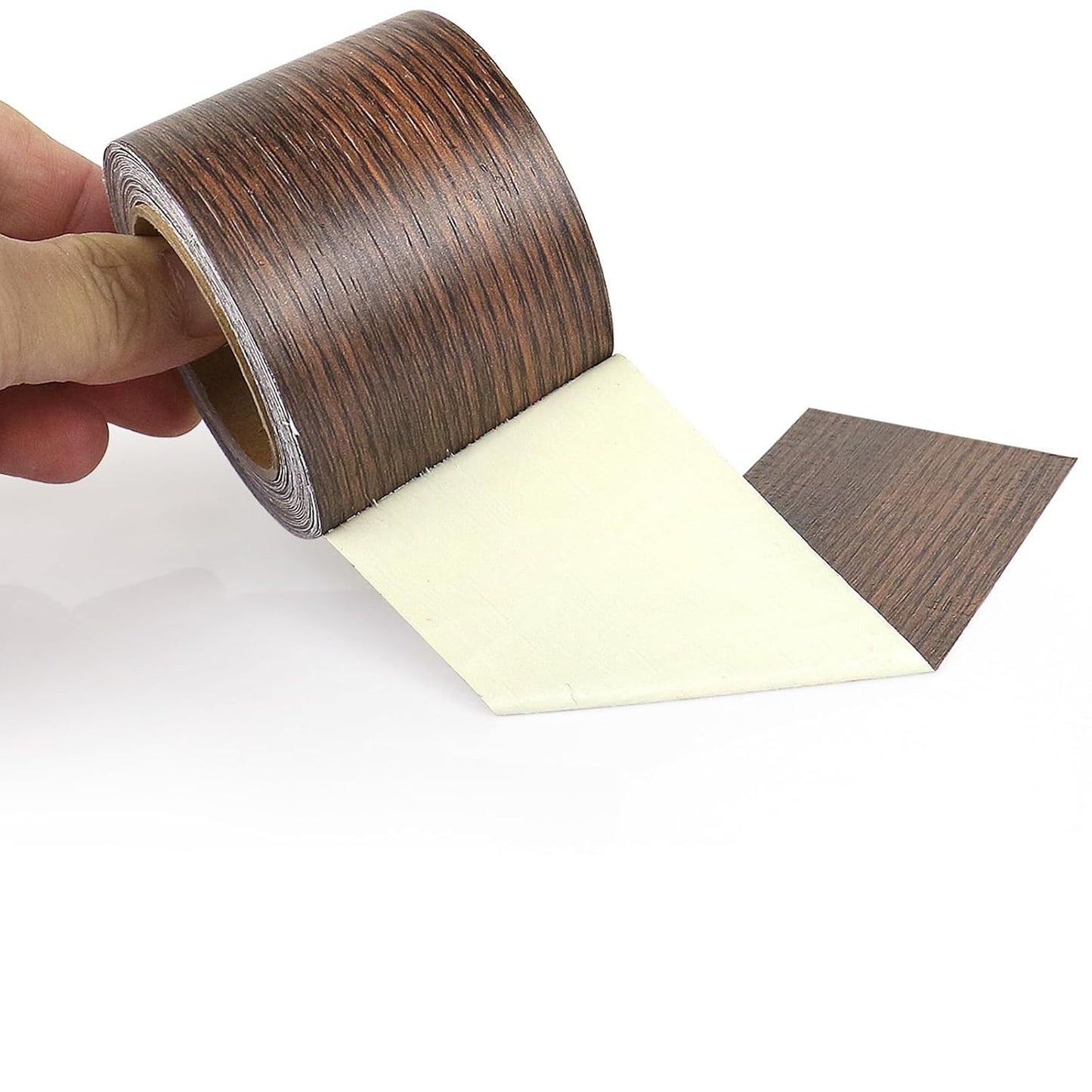 BOMEI PACK Wood Grain Repair Tape,Self Adhesive Repair Patch for Furniture, Floors, Cabinets, Windows, Doors, RV, Home Decor and DIY Projects (1, Walnut)