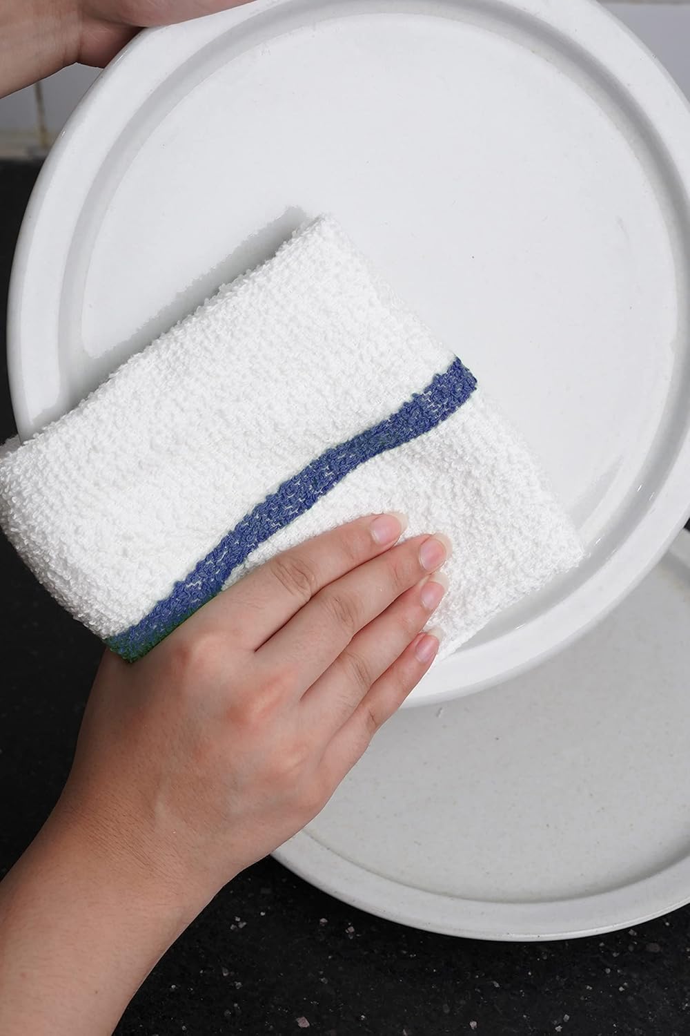 Avalon Towels Terry Bar Mop Towels (Value Pack of 12) Size 16"x19" – Absorbent and Durable, Multipurpose Cleaning Rags, Cotton Cleaning Cloths, Terry Cloth Rags, Reusable Shop Rag