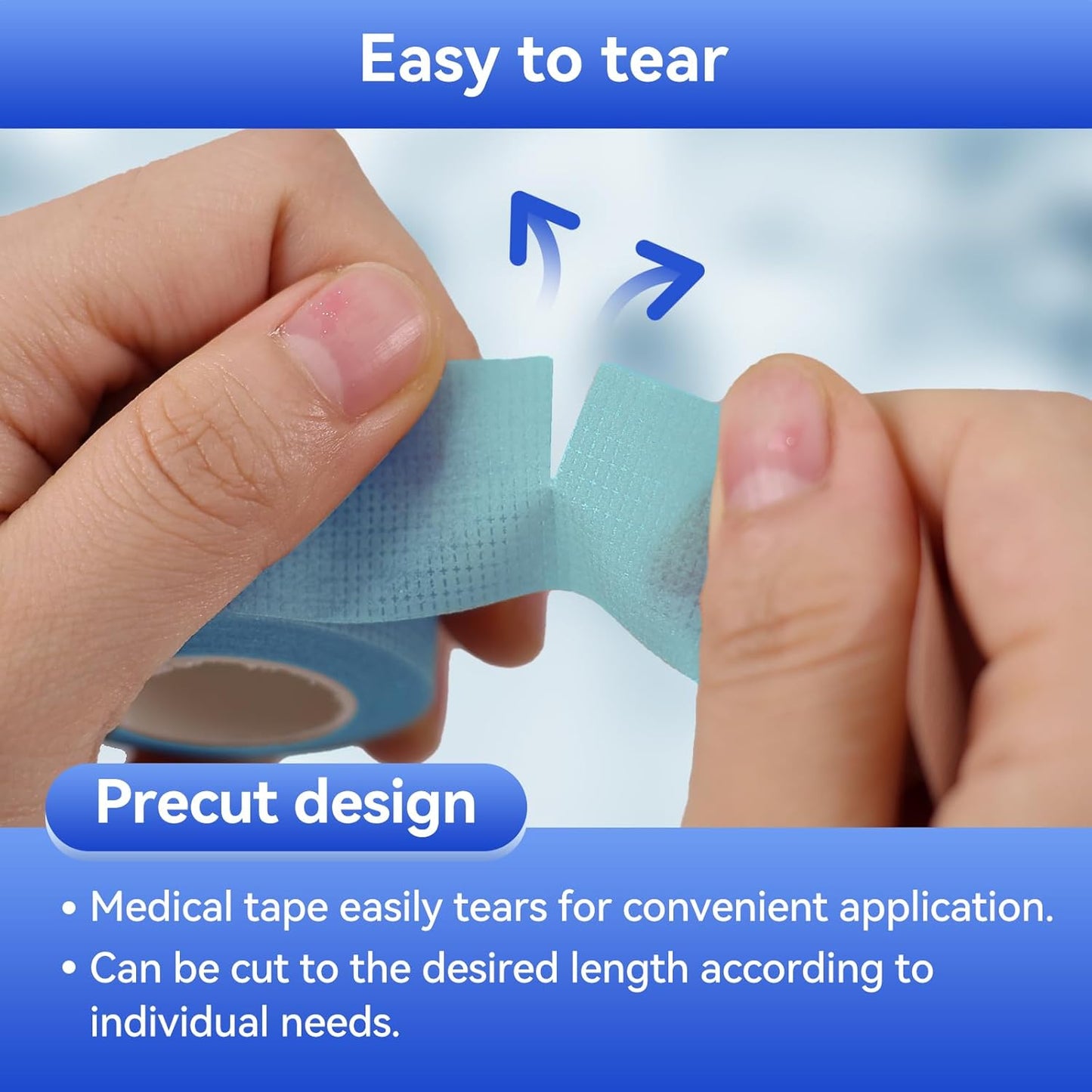 6 Rolls Silicone Medical Tape for Wound Care - 1" x 5.5 Yard Waterproof Medical Tape for Skin, Surgical Tape for Secures Dressings and Gauze