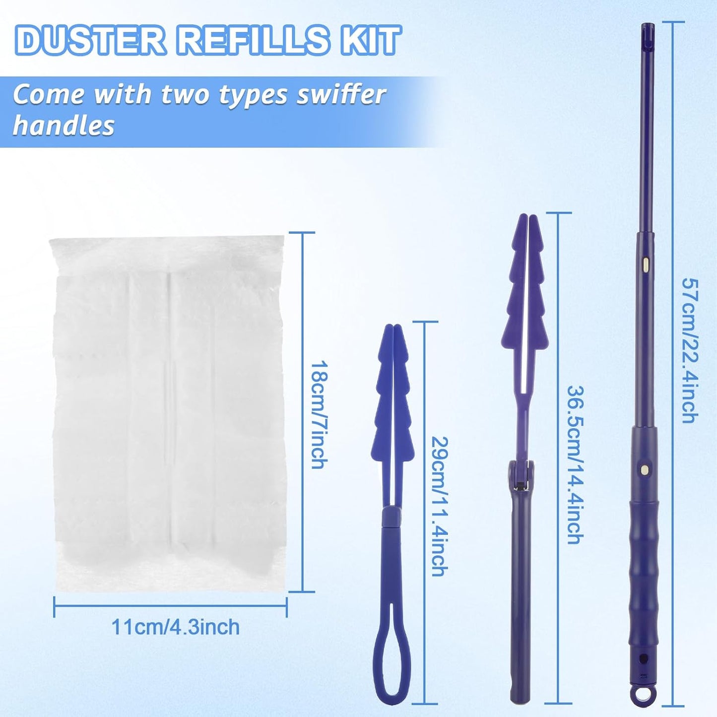 JMIATRY 100PCS Disposable Duster Refills for Swiffer Heavy Duty Duster Refills 180° Duster Refill Bulk Duster Pads with Extendable Handle Disposable Dusters for Cleaning Home Office Blinds Ceiling