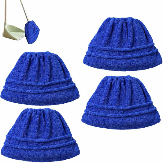 Icexeco Lazy Broom Cover Cloth, Multifunctional Lazy Brooms Cover, Washable Reusable Microfiber Broom Sweeping Refill, Wet & Dry Dual Use, Washable Mop Covers (4PCS-Blue)