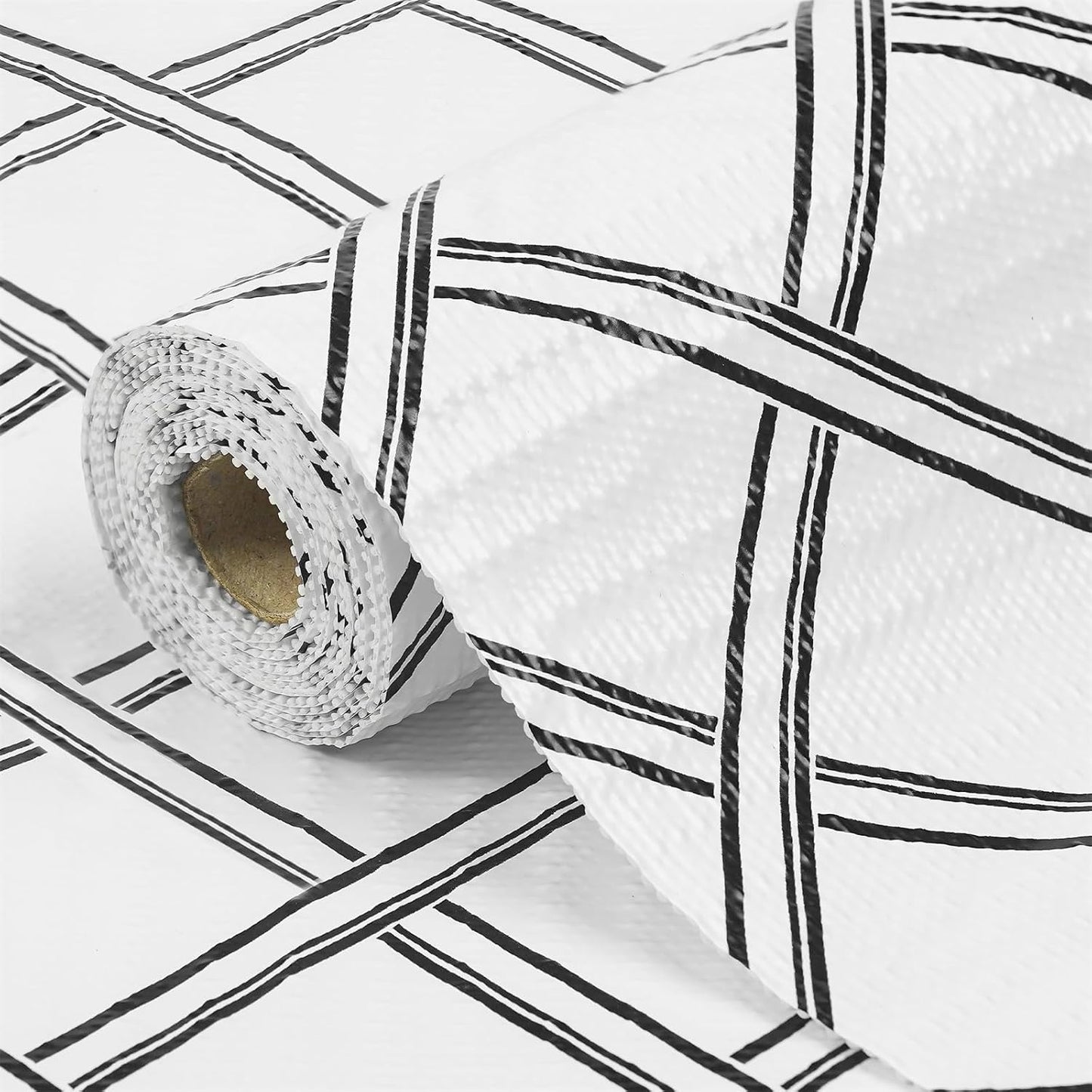 Drawer and Shelf Liner for Kitchen Cabinets Non-Adhesive, Non-Slip Cabinet Liner Shelf Paper Strong Grip Waterproof Easy to Clean for Kitchen Shelves Cupboard,Geometric,12IN X 30FT