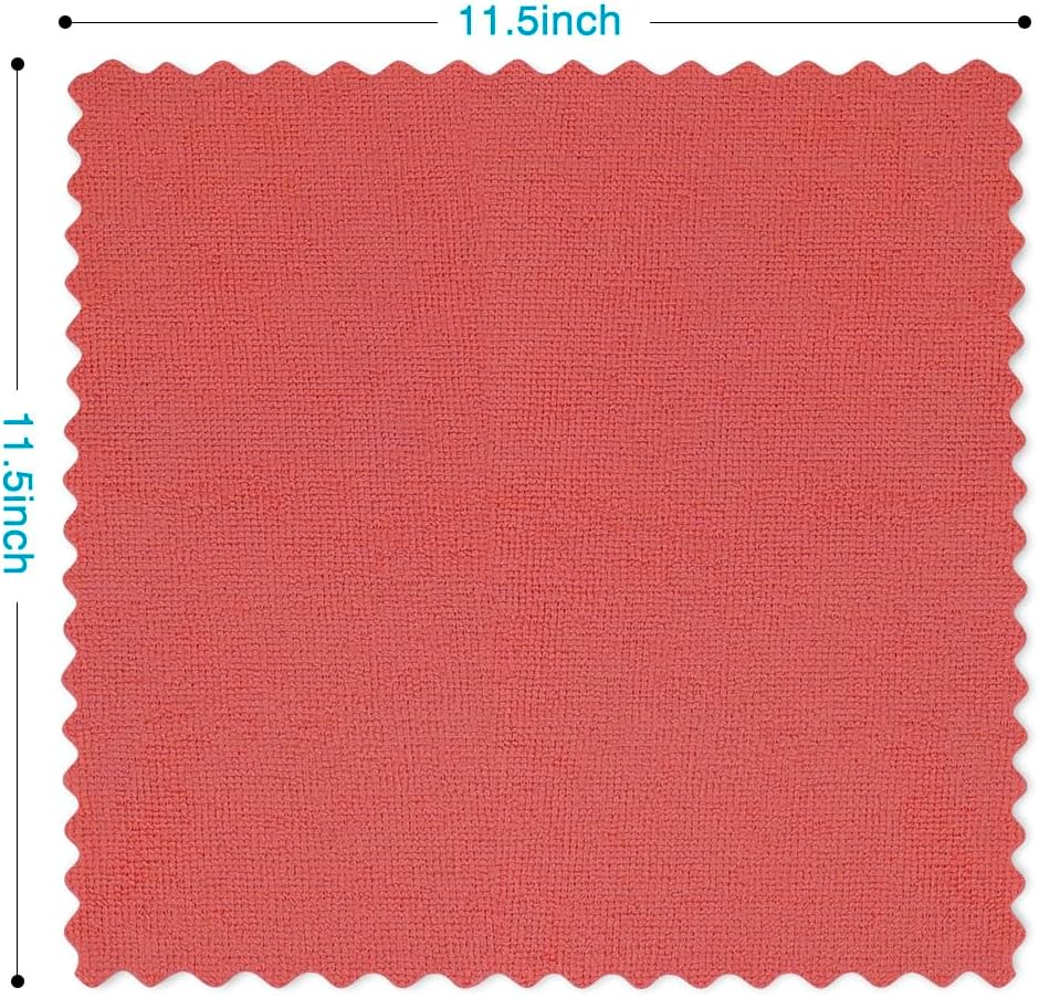 Orighty Cleaning Cloths Bulk, 150 Pack Shop Rags Reusable, Multi-Purpose Shop Towels for Cars, Microfiber Cleaning Rags for Automotive, Mechanic, Kitchen, Lint Free Towels 11.5’’ x 11.5’’, Red