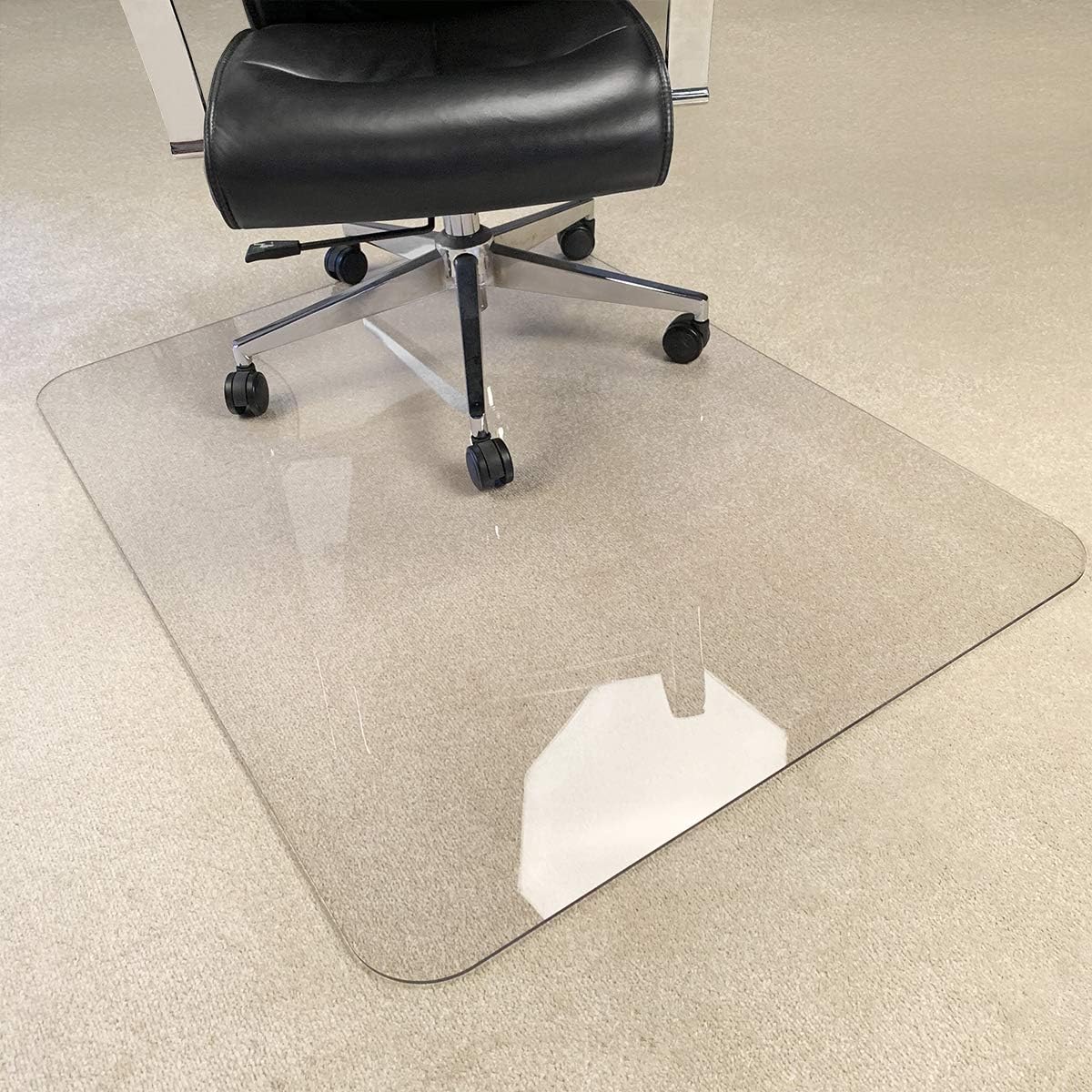 3Pack Crystal Clear 1/5" Thick 47" x 35" Heavy Duty Hard Chair Mat, Can be Used on Carpet or Hard Floor