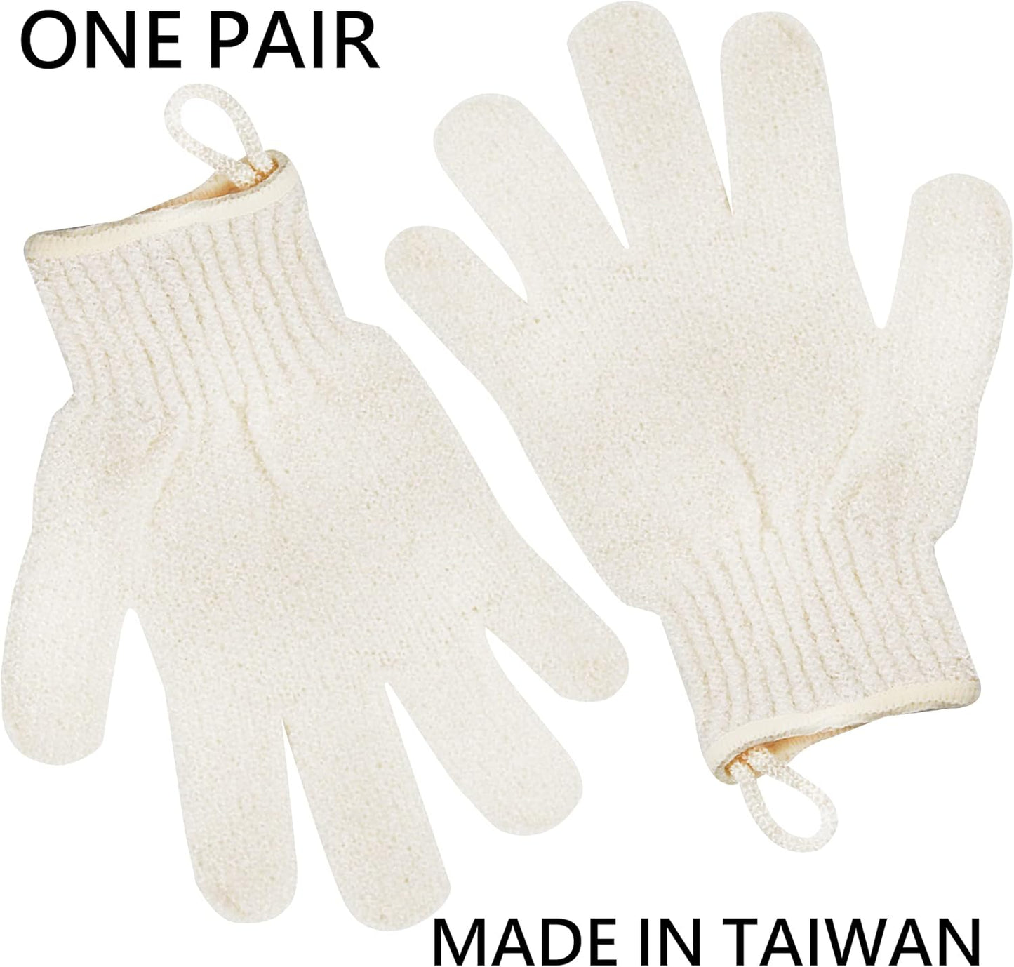 Exfoliating Glove - Body Scrub For Smooth And Soft Skin - Body Exfoliator For Ingrown Hair Dead Skin Remover And Itchy And Flaky Skin - Scrubber Shower Accessories For Women And Men 1 Pair Glove