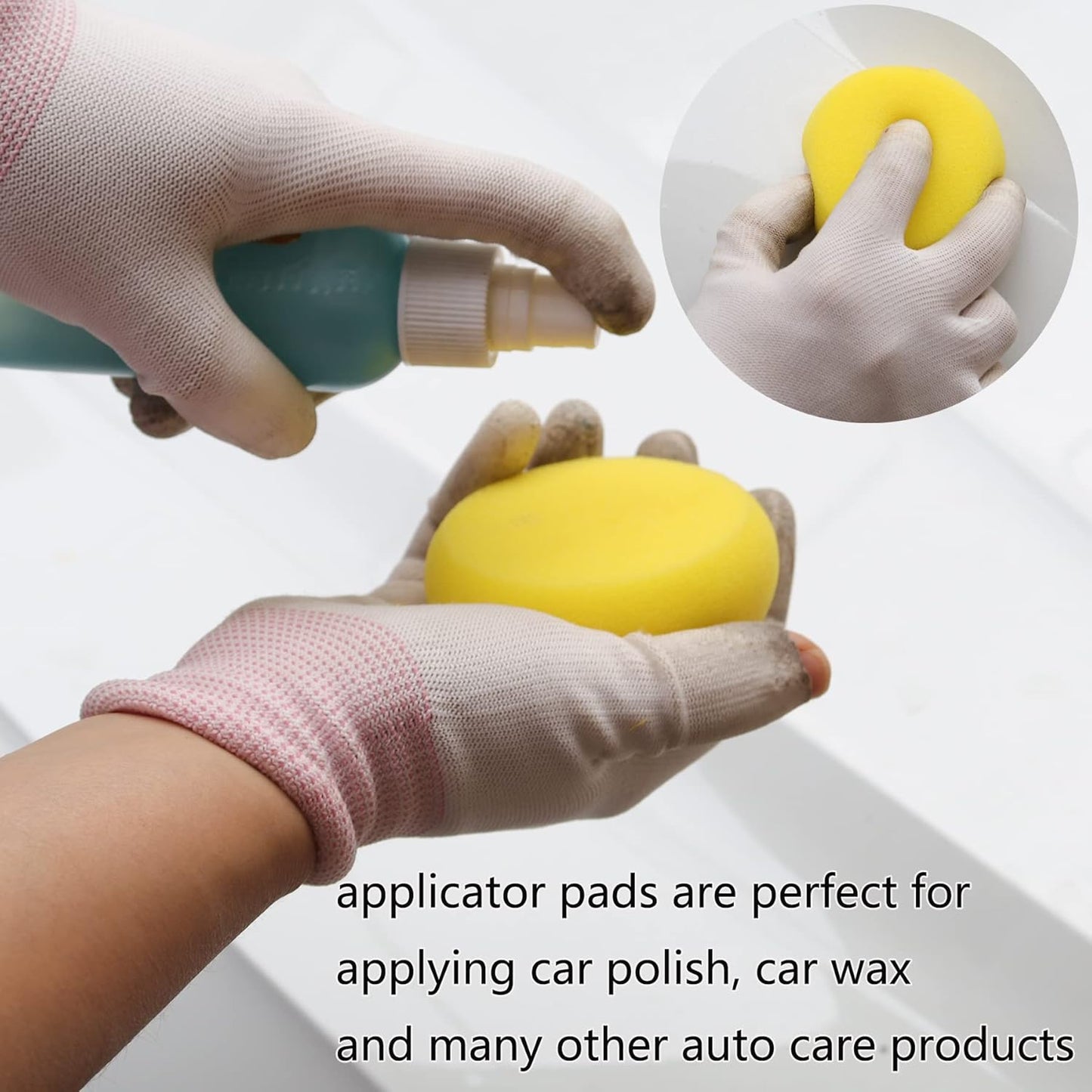 74PCS 3Inch Car Headlight Restoration and Polishing Kit, Sanding Discs with 1/4" and M10 Backing Pad,Scouring Pads, Interface Pad, Wool Polishing Buffing Pad Polishing Buffing Wheel