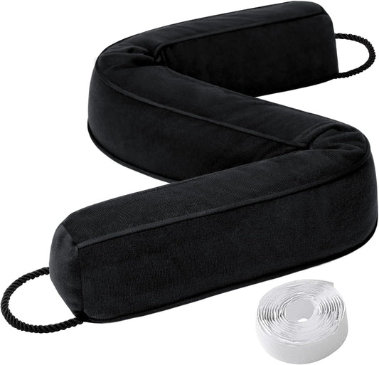 Comfyanno 38 Inch Weighted Door Draft Stopper for Front Door, Easy to Use Heavy Door Bottom Cold Air Blocker, for Exterior, Apartment, Back Door, Fits Door Gap Up to 3”, 2.2lb