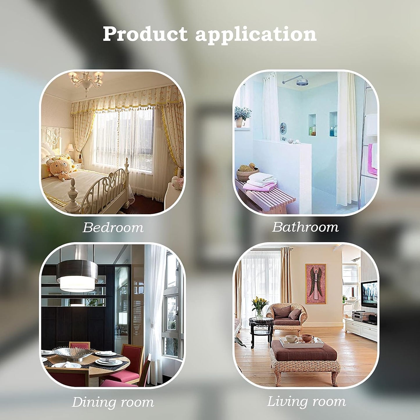 Hion Magnetic Curtain Tiebacks Beige 2pcs, Curtain Tiebacks Buckles Holdbacks Holders Hooks Clip for Home Bedroom Office Decorative Curtain