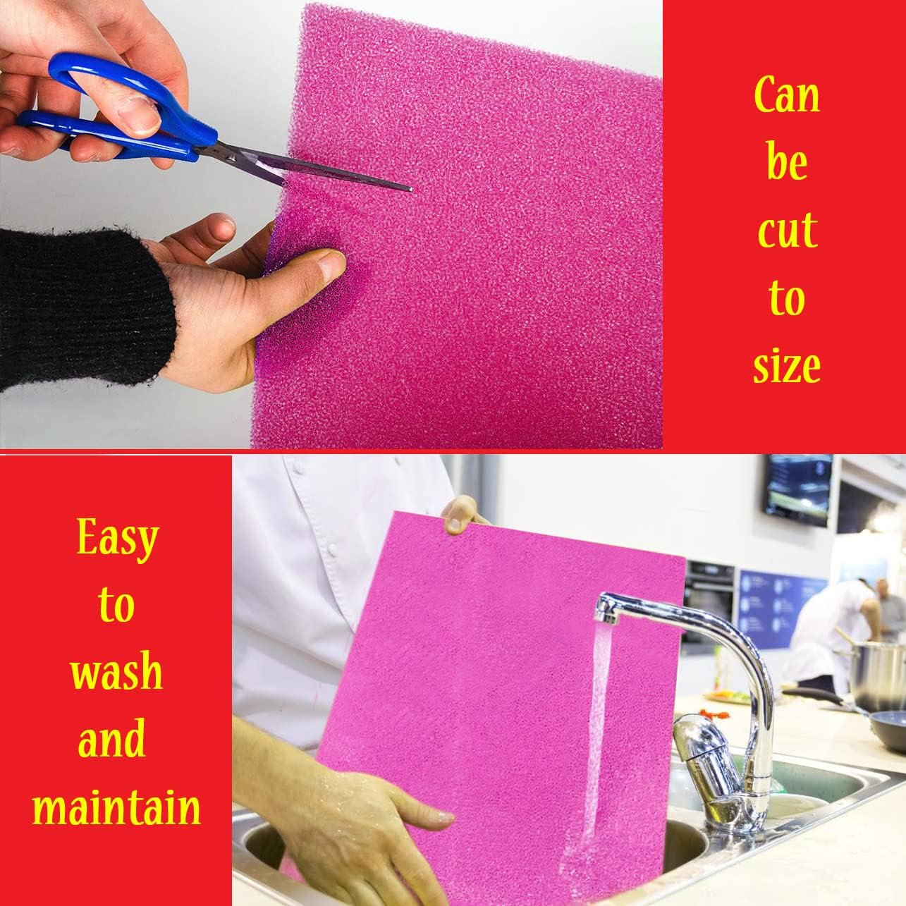 Dualplex® Fruit & Veggie Life Extender Liner for Fridge Refrigerator Drawers, 12x15 Inches (4 Pack) – Extends The Life of Your Produce & Prevents Spoilage (Pink)