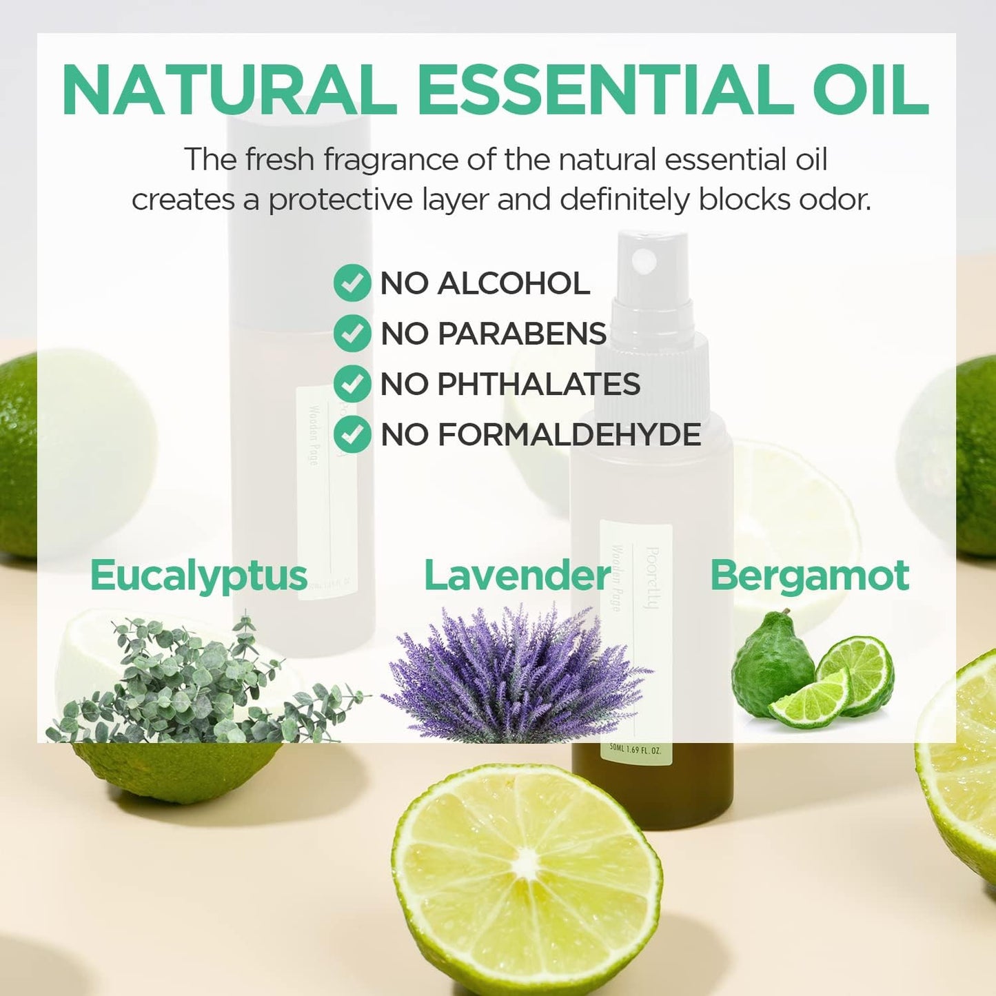 Pre-Poop Aromatic Bathroom Toilet Spray, Potty Deodorizer, Neutralize Bad Odors - Fresh Eucalyptus and Bergamot Scent (1.69 fl.oz. 2 Pack)