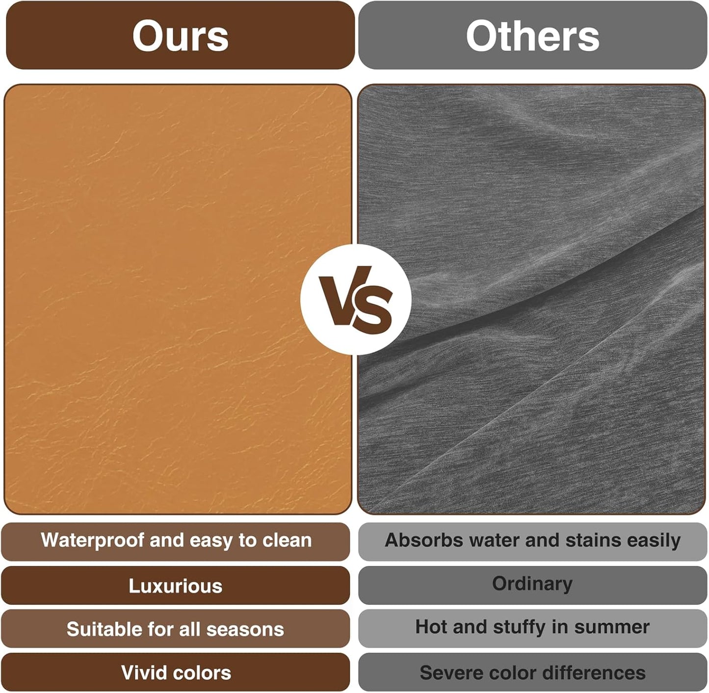 48.8" Storage Ottoman Bench Brown | Faux Leather Bedroom Bench with Lift Top for Living Room & Bed End