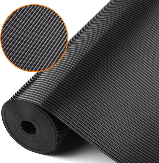 Black Shelf Liners for Kitchen Cabinets Non-Adhesive, Drawer Mat Liner for Bathroom, Plastic Pantry Shelf Liner Waterproof Washable Cabinet Protector Liners for Shelves, Cupboard Liner