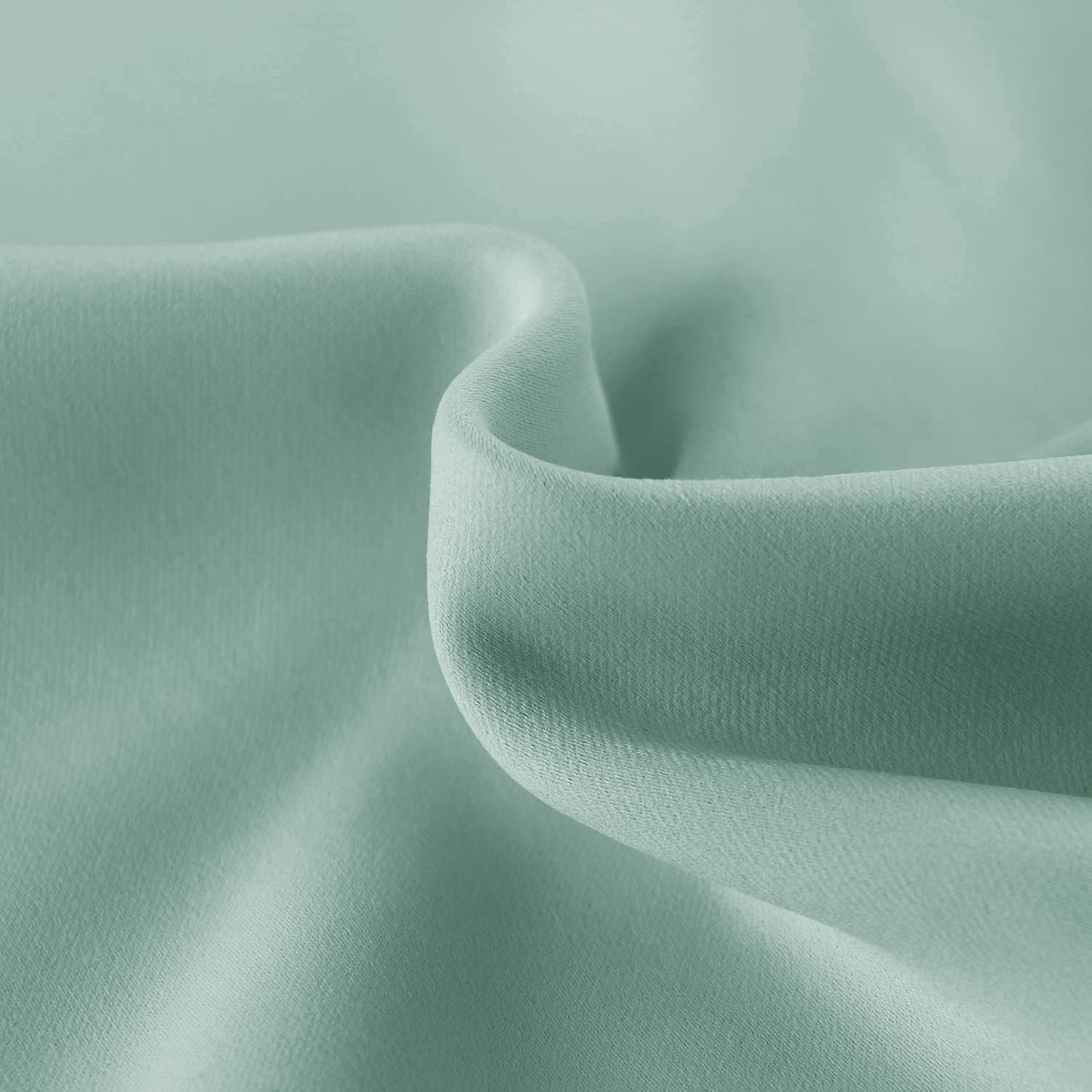 DWCN French Door Curtains – Rod Pocket Thermal Blackout Curtain for Doors with Glass Window, Kitchen and Patio Doors for Privacy, 54 X 72 Inches Long, 1 Curtain Panel with Tieback, Light Sage