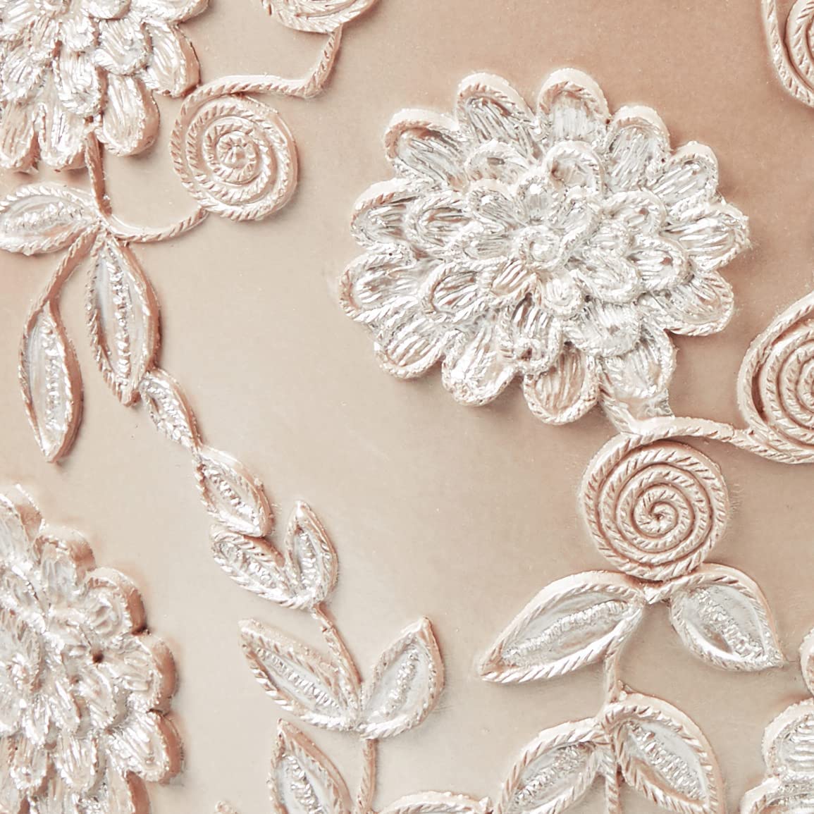 Zahari Home Decorative Trash Can for Bathroom, Office & Bedroom - 2.1 Gallons Stylish & Small Trash Can for Dorms, Desktop & Restroom - Chic Waste Basket for Compact Spaces, Rose Vine