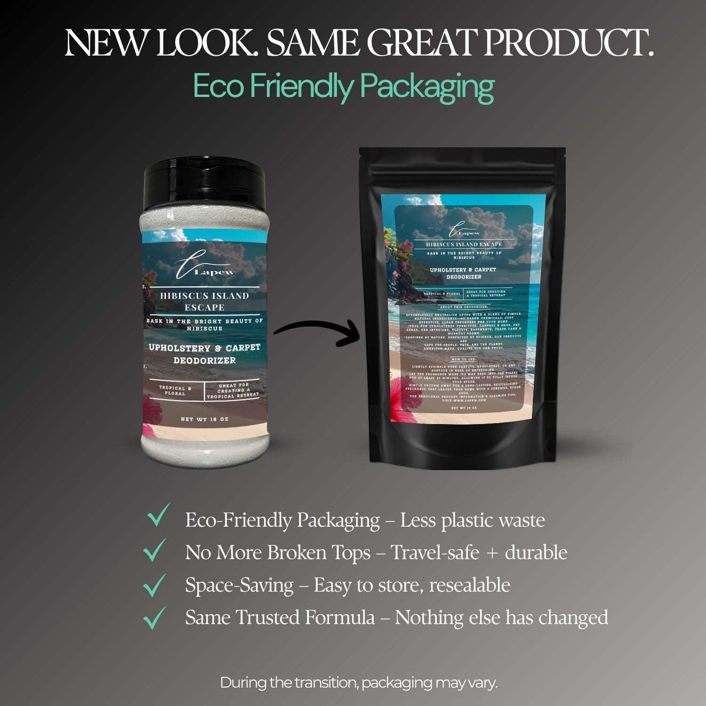 Hibiscus Island Escape Carpet Freshener Powder: Powerful Odor Eliminator for Home, Upholstery Deodorizer, Carpet Deodorizer, Pet Urine, Cat Litter Box - Hibiscus Island Escape Fragrance