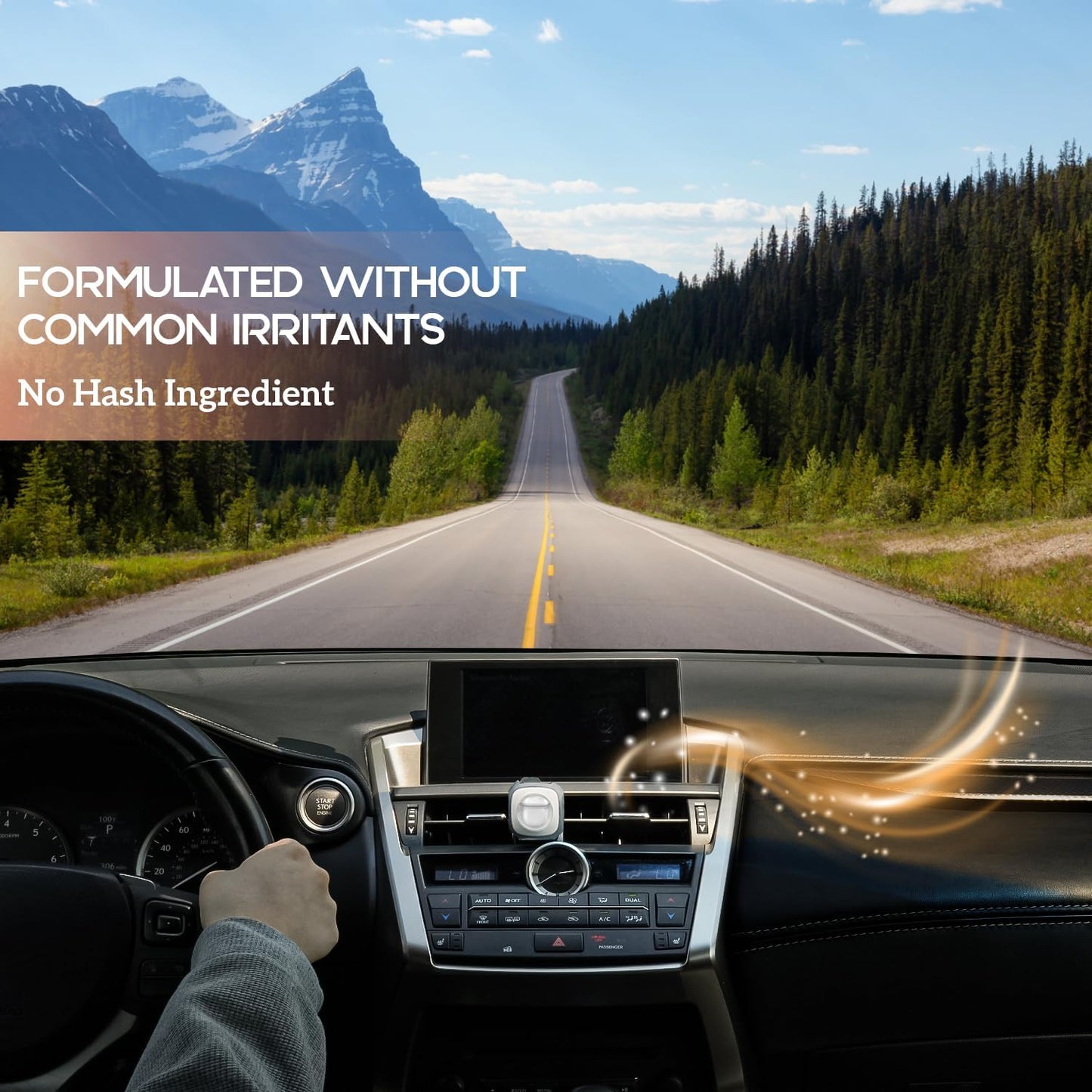 Air Jungles Rest Island Scent Car Air Freshener Clip, 6 Vent Clips, 4ml Each, Long Lasting Air Freshener, Up to 180 Days Car Refresher Odor Eliminator