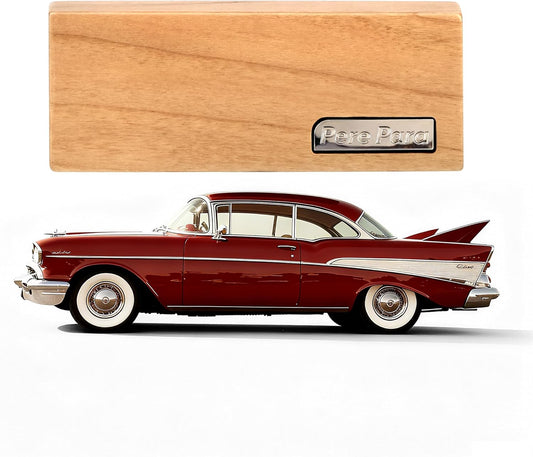 4 Refreshing Scent Bags Wood Car Air Freshener Vent Clip (Burlywood, Summer Night)- Natural Scent Diffuser for Car, Truck & SUV Premium Essential Oil Starter Kit Gift for Men & Women