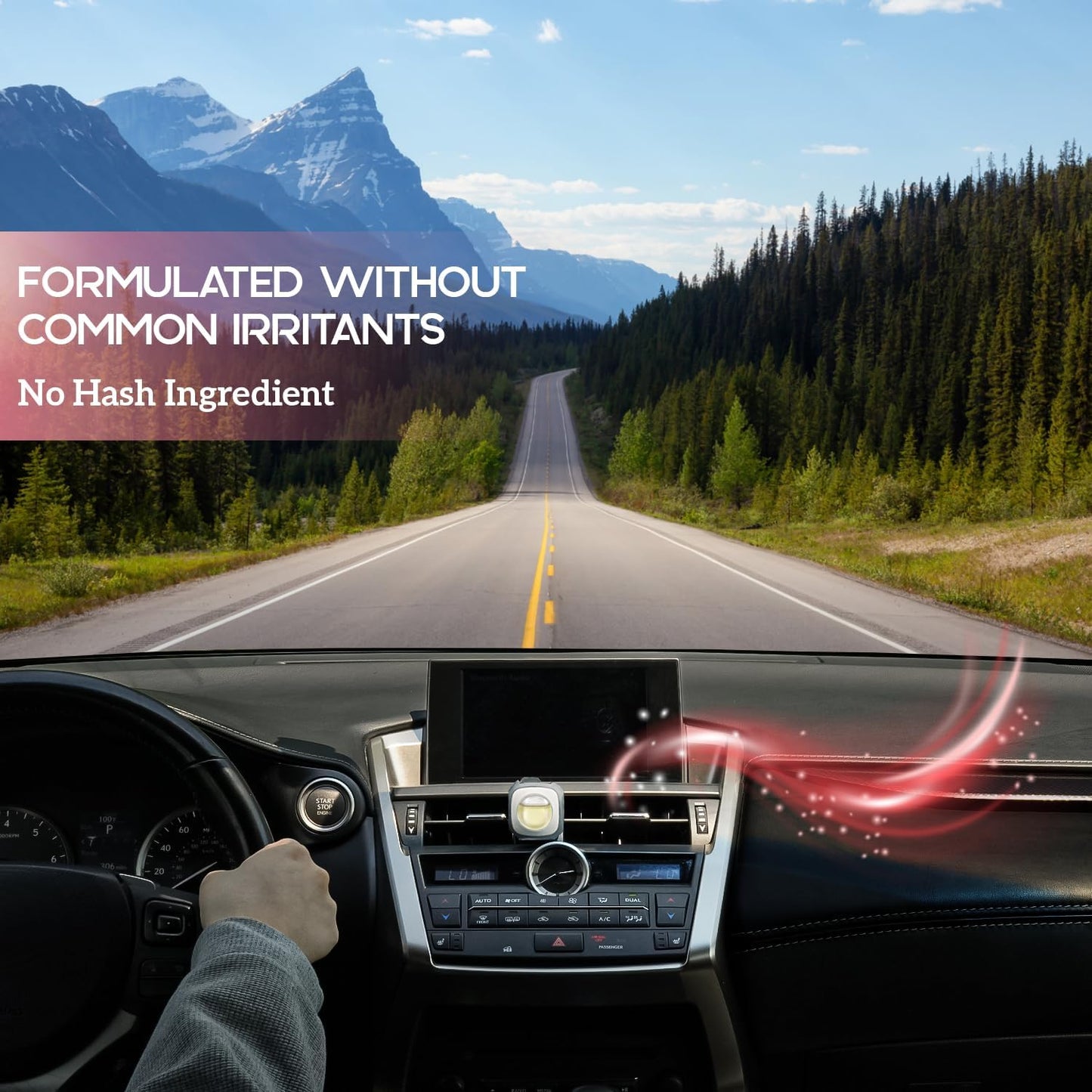 Air Jungles Ultra Berry Scent Car Air Freshener Clip, 6 Vent Clips, 4ml Each, Long Lasting Air Freshener, Up to 180 Days Car Refresher Odor Eliminator