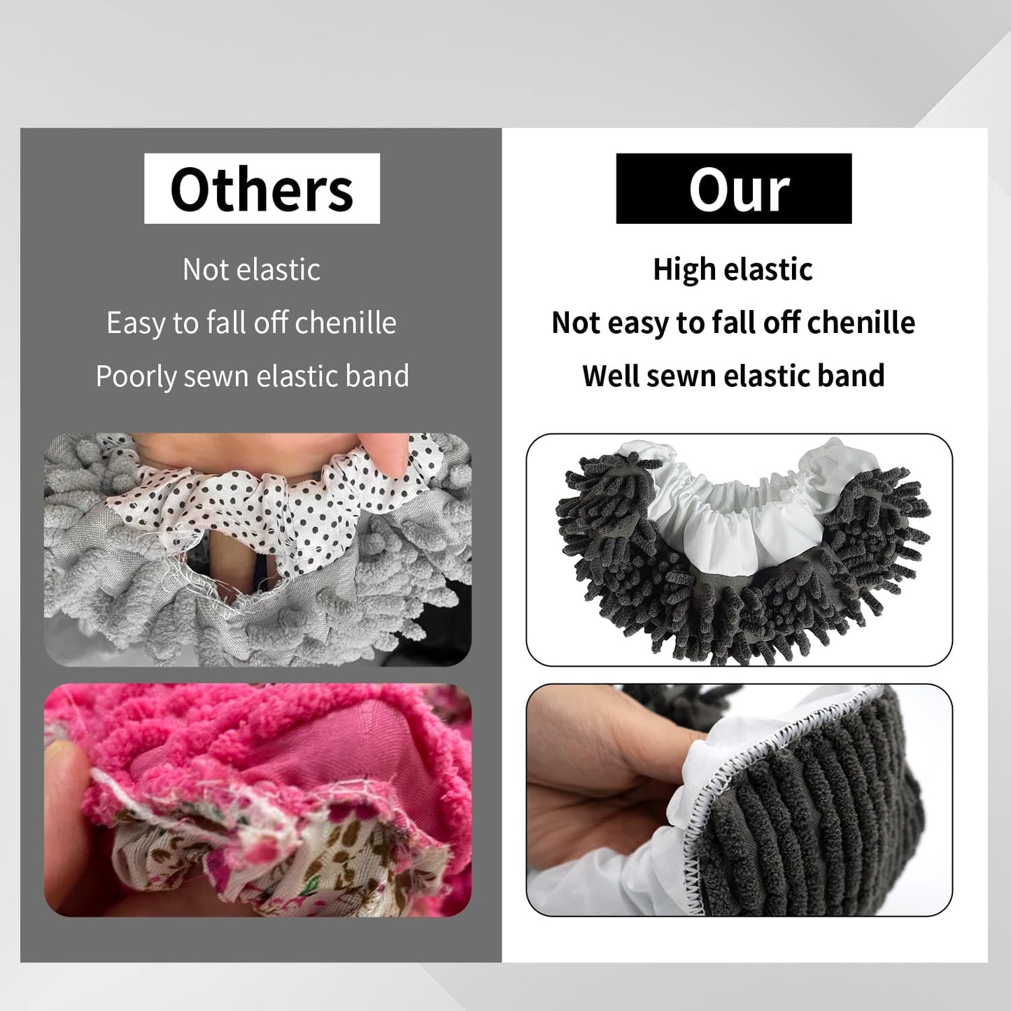 Mop Slippers Socks Floor Cleaning,Microfiber Shoe Covers dust Washable Reusable for Woman Man House Kitchen