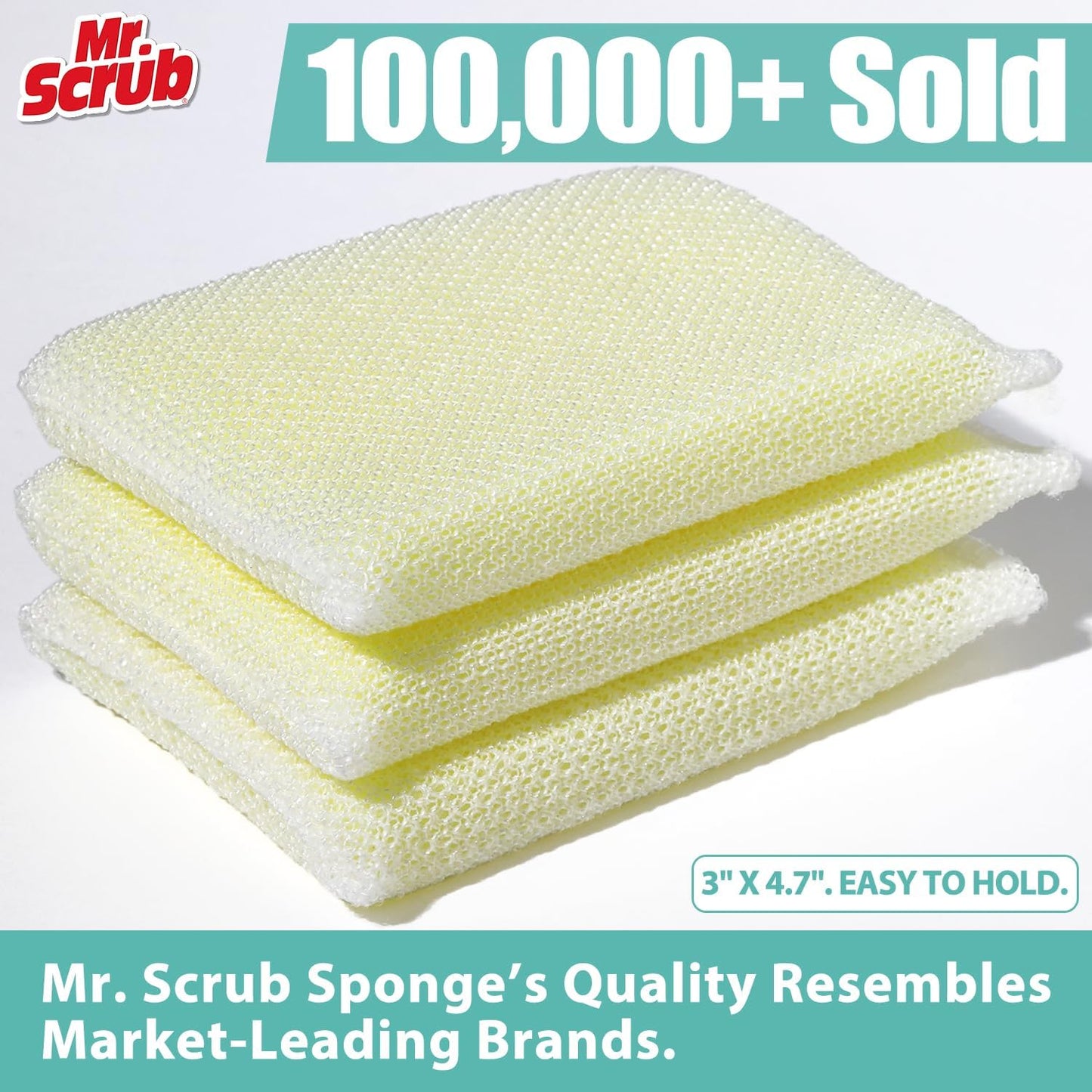 Sponges Kitchen Scrub Dish Sponge Scouring Pad, 6 Pads Cleaning Brush Dishwasher Soap Supplies, Dishwashing Dinnerware Towels Sink Pan Pot Cloth Rags Holder Bathroom Bathtub